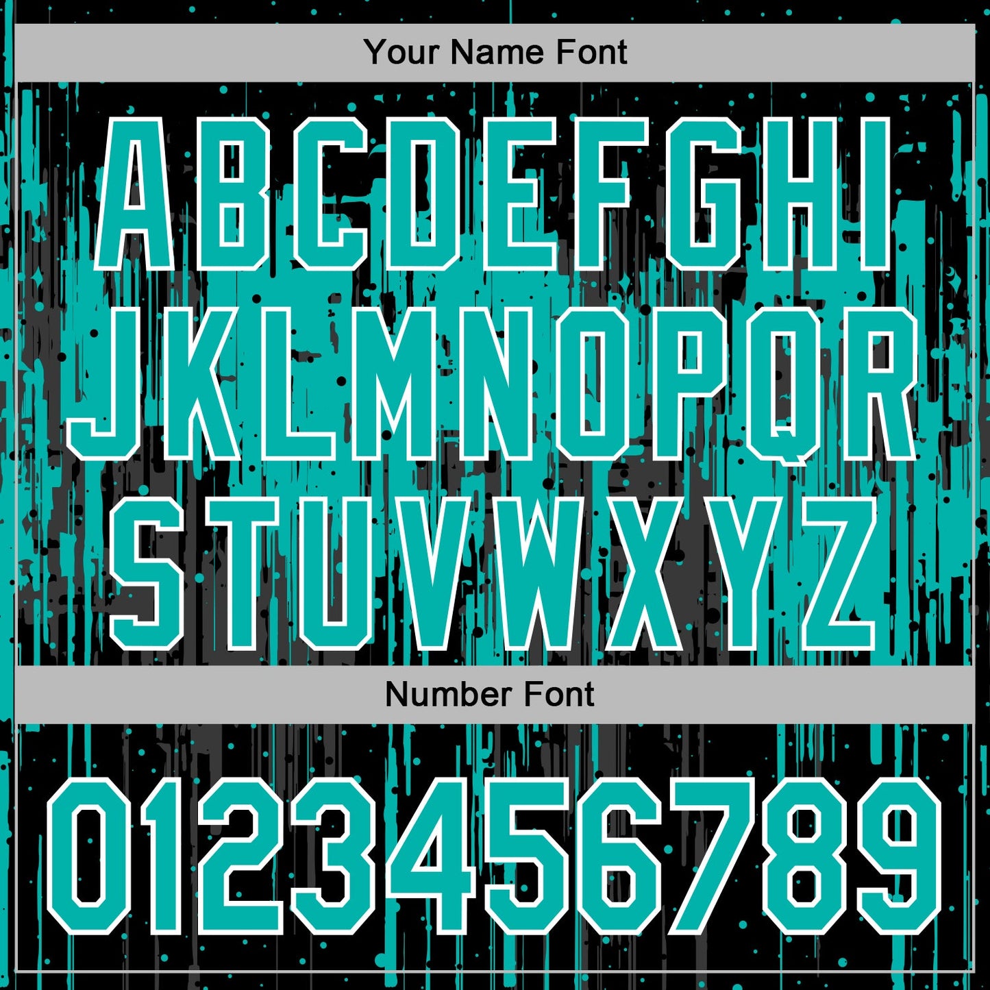 Custom Stitched Black Aqua-White Dripping Splatter Sports Pullover Sweatshirt Hoodie view 6