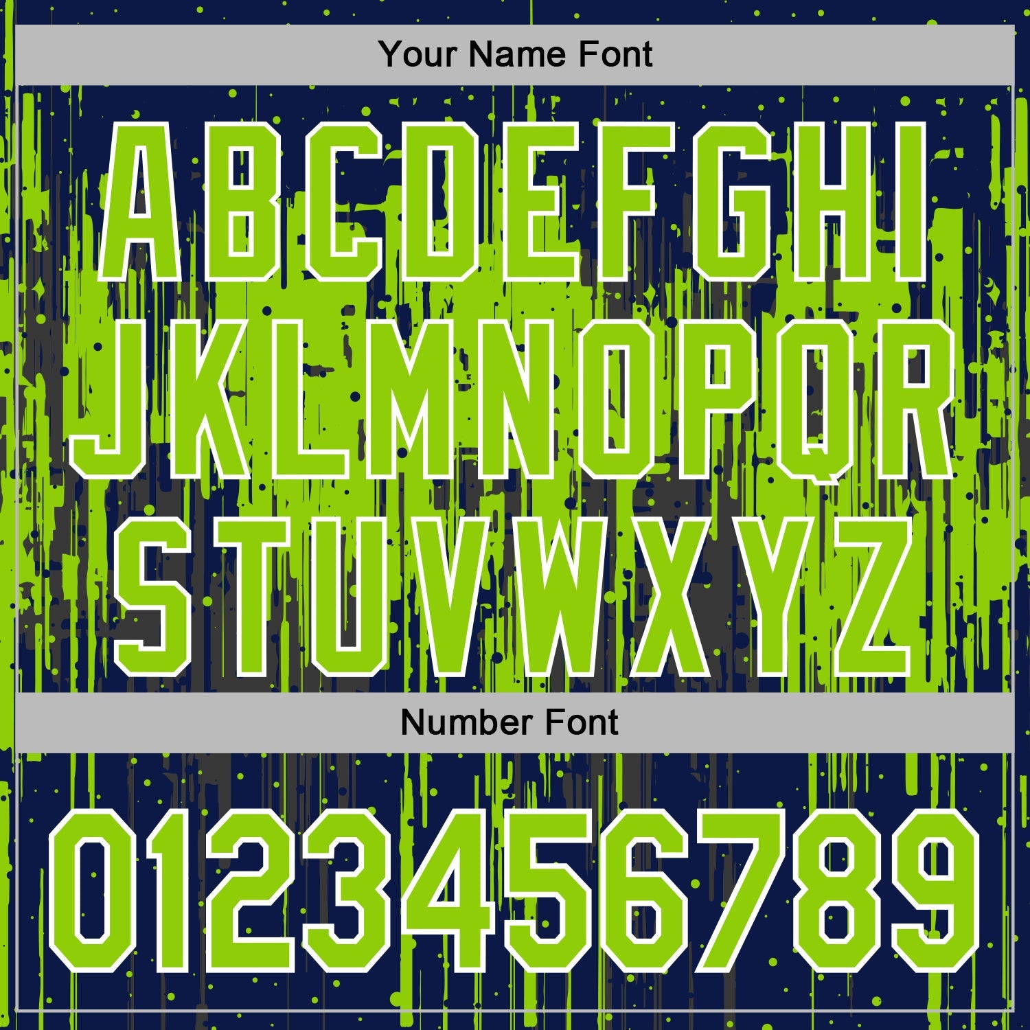Custom Stitched Navy Neon Green-White Dripping Splatter Sports Pullover Sweatshirt Hoodie view 6