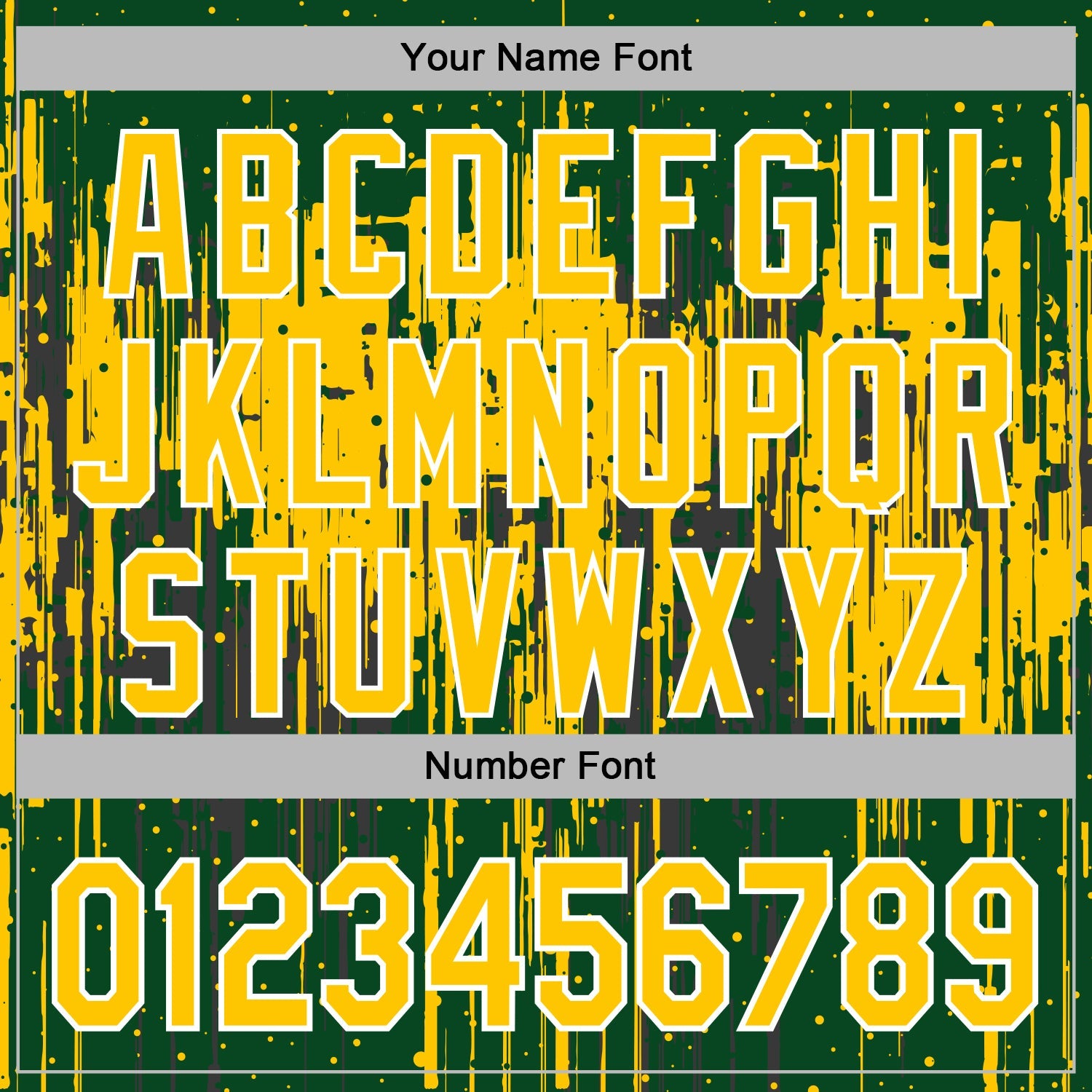 Custom Stitched Green Yellow-White Dripping Splatter Sports Pullover Sweatshirt Hoodie view 6