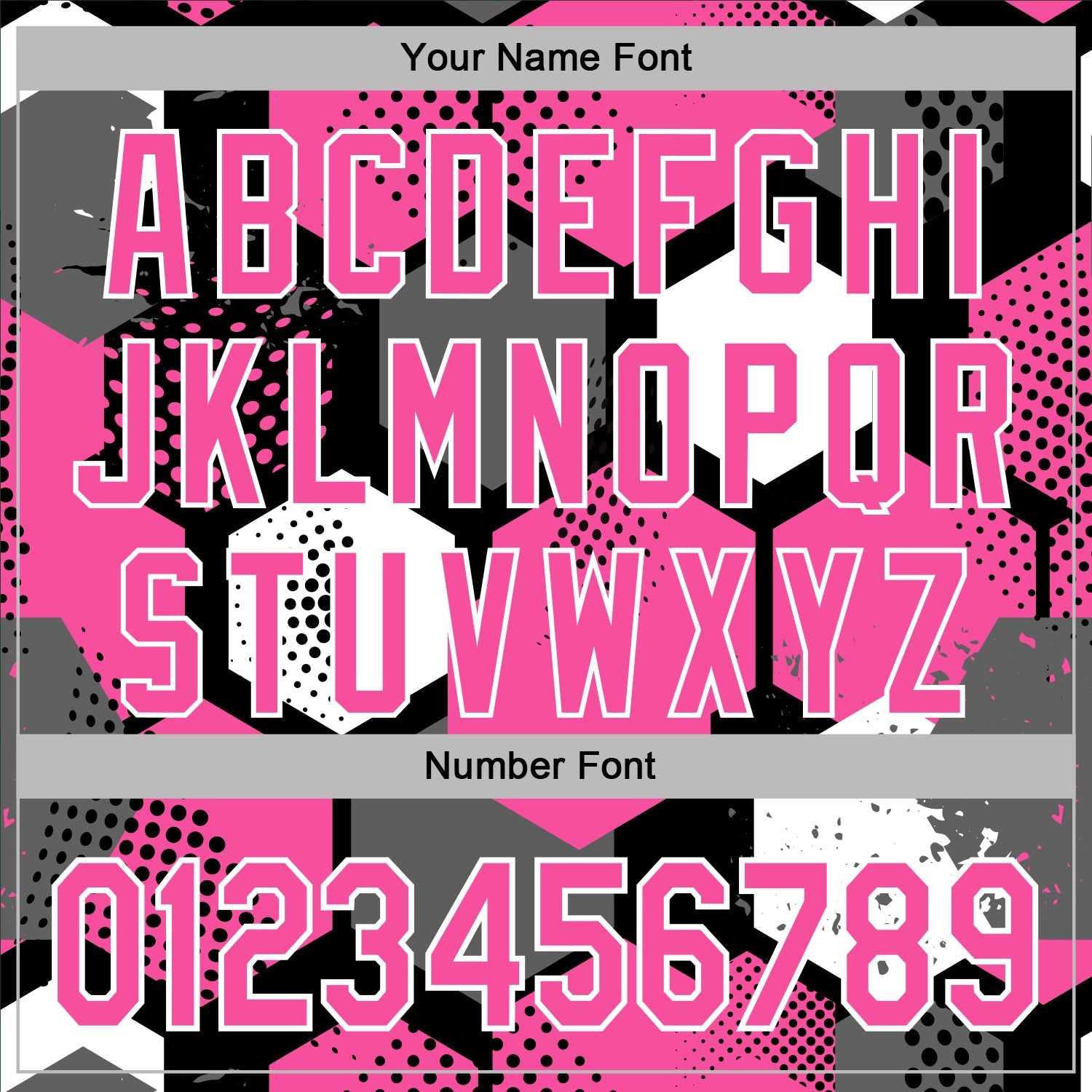 Custom Stitched Black Pink-White Geometric Shape Pattern Sports Pullover Sweatshirt Hoodie view 6