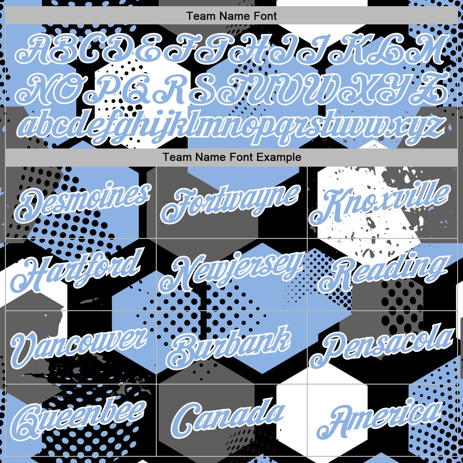 Custom Stitched Black Light Blue-White Geometric Shape Pattern Sports Pullover Sweatshirt Hoodie view 5