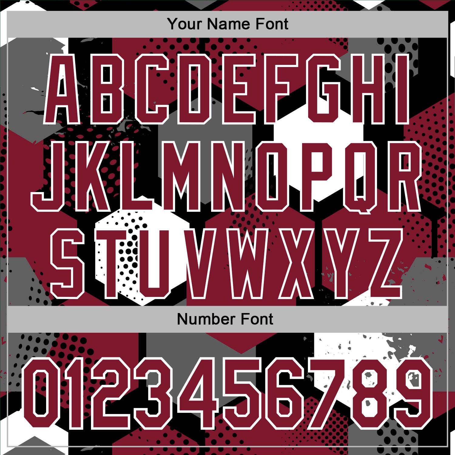 Custom Stitched Black Crimson-White Geometric Shape Pattern Sports Pullover Sweatshirt Hoodie view 6