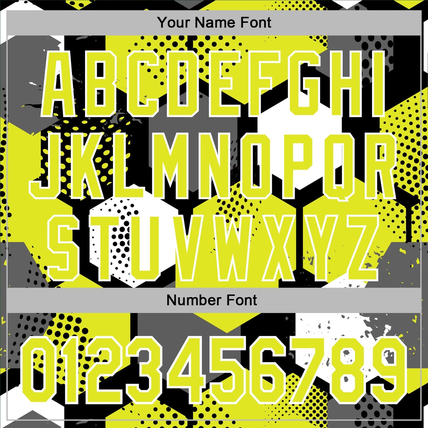 Custom Stitched Black Neon Yellow-White Geometric Shape Pattern Sports Pullover Sweatshirt Hoodie view 6