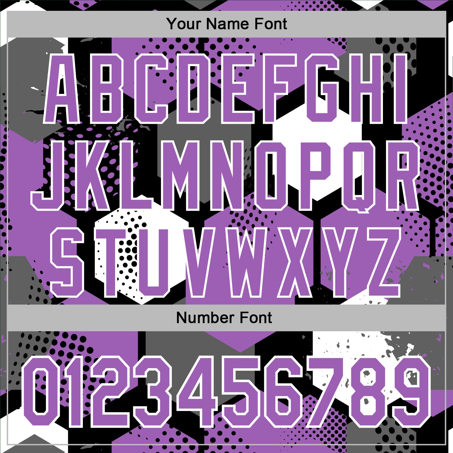 Custom Stitched Black Medium Purple-White Geometric Shape Pattern Sports Pullover Sweatshirt Hoodie view 6