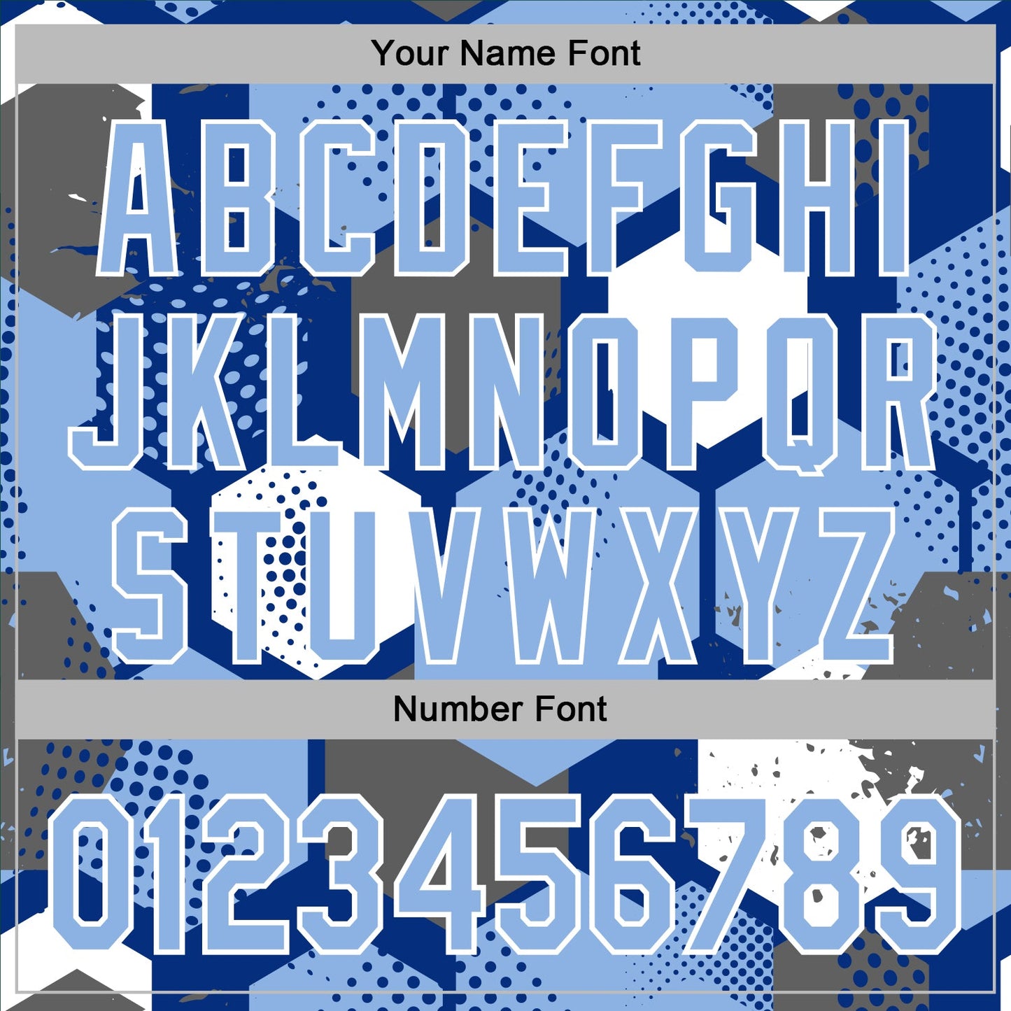 Custom Stitched Royal Light Blue-White Geometric Shape Pattern Sports Pullover Sweatshirt Hoodie view 6