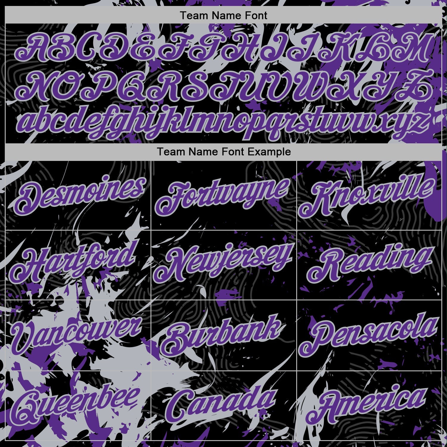 Custom Stitched Black Purple-Gray Splash Sports Pullover Sweatshirt Hoodie view 5