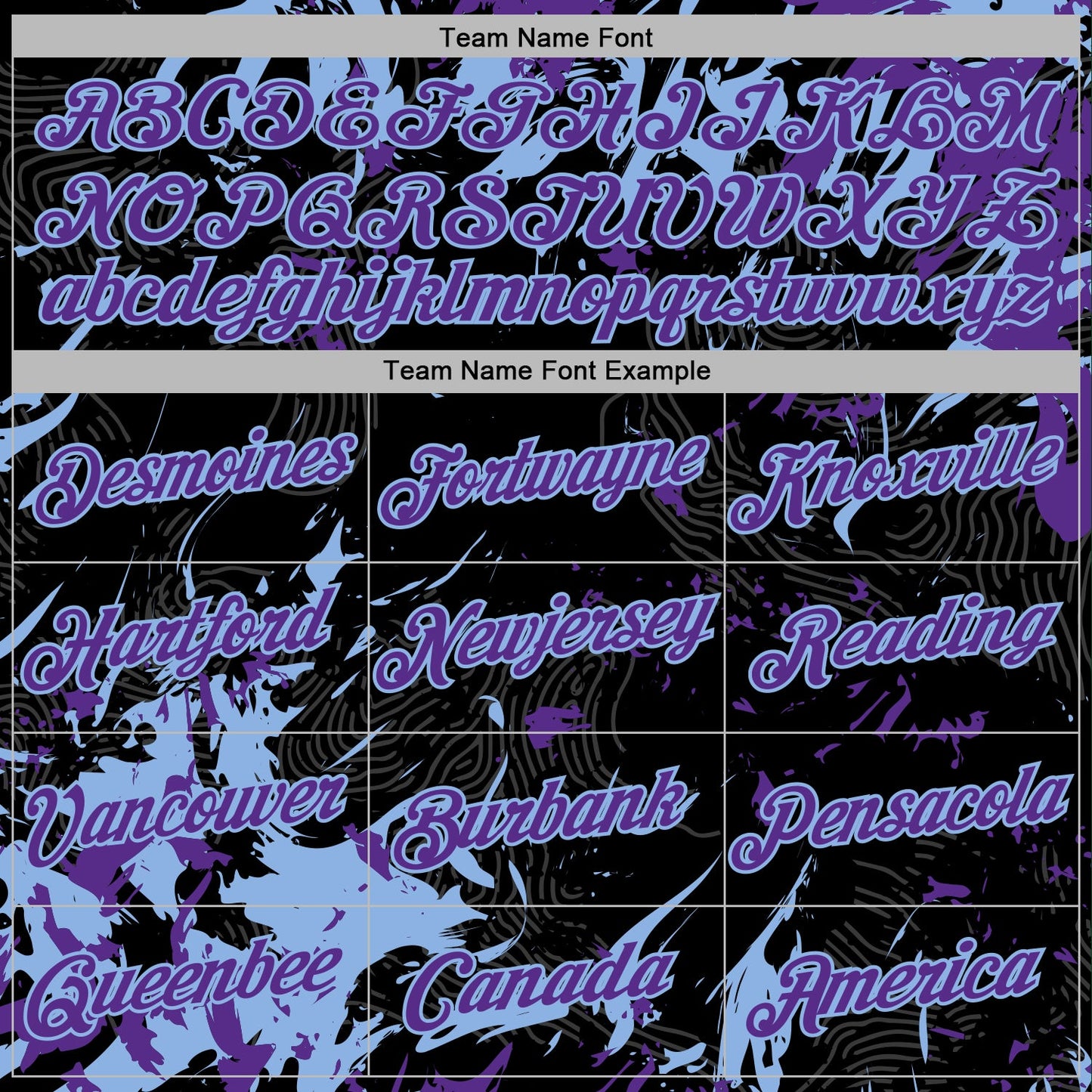 Custom Stitched Black Purple-Light Blue Splash Sports Pullover Sweatshirt Hoodie view 5