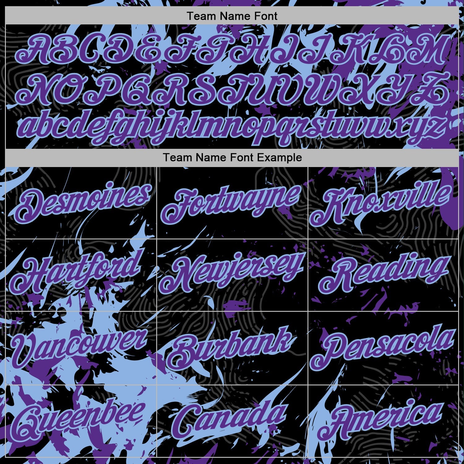 Custom Stitched Black Purple-Light Blue Splash Sports Pullover Sweatshirt Hoodie view 5