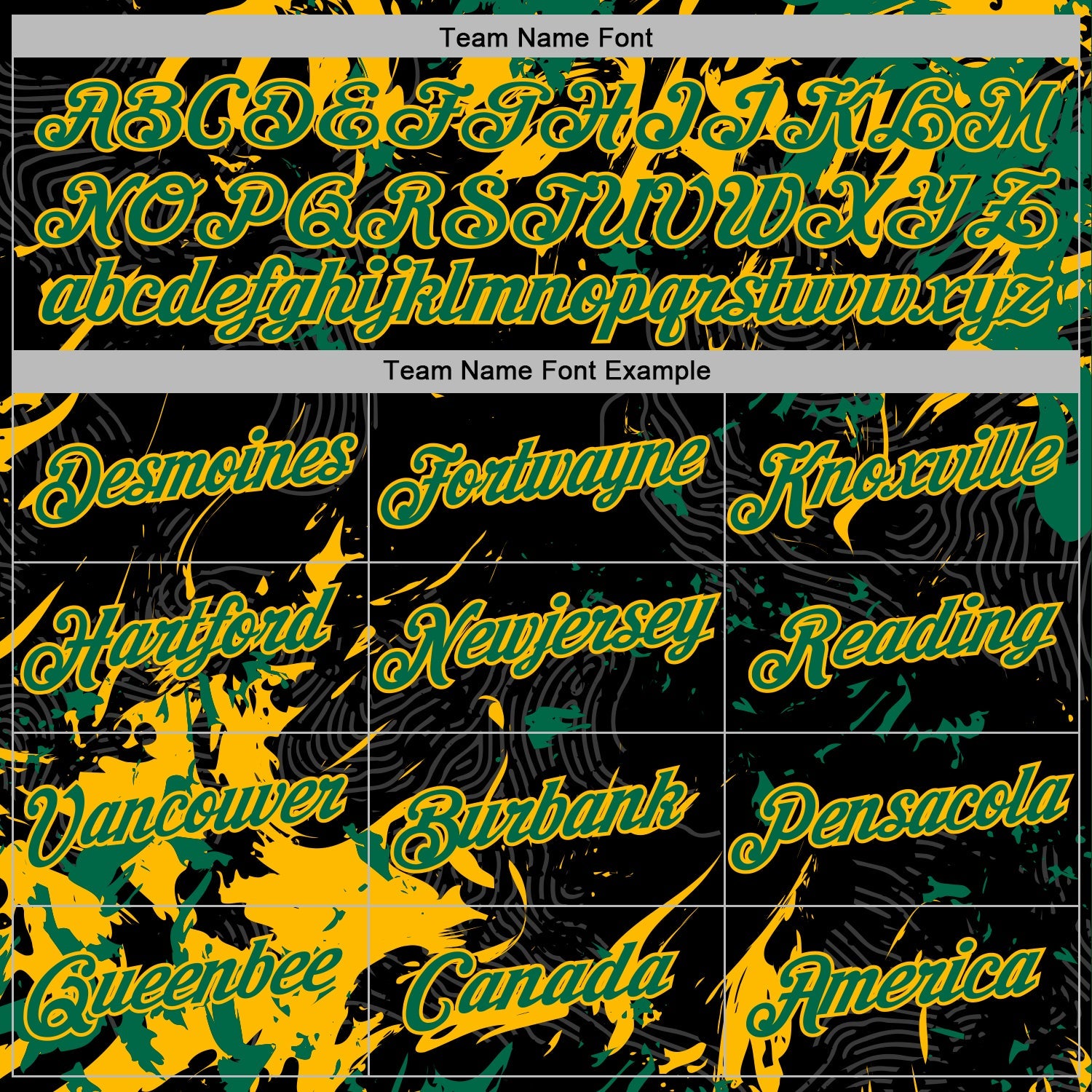 Custom Stitched Black Kelly Green-Gold Splash Sports Pullover Sweatshirt Hoodie view 5