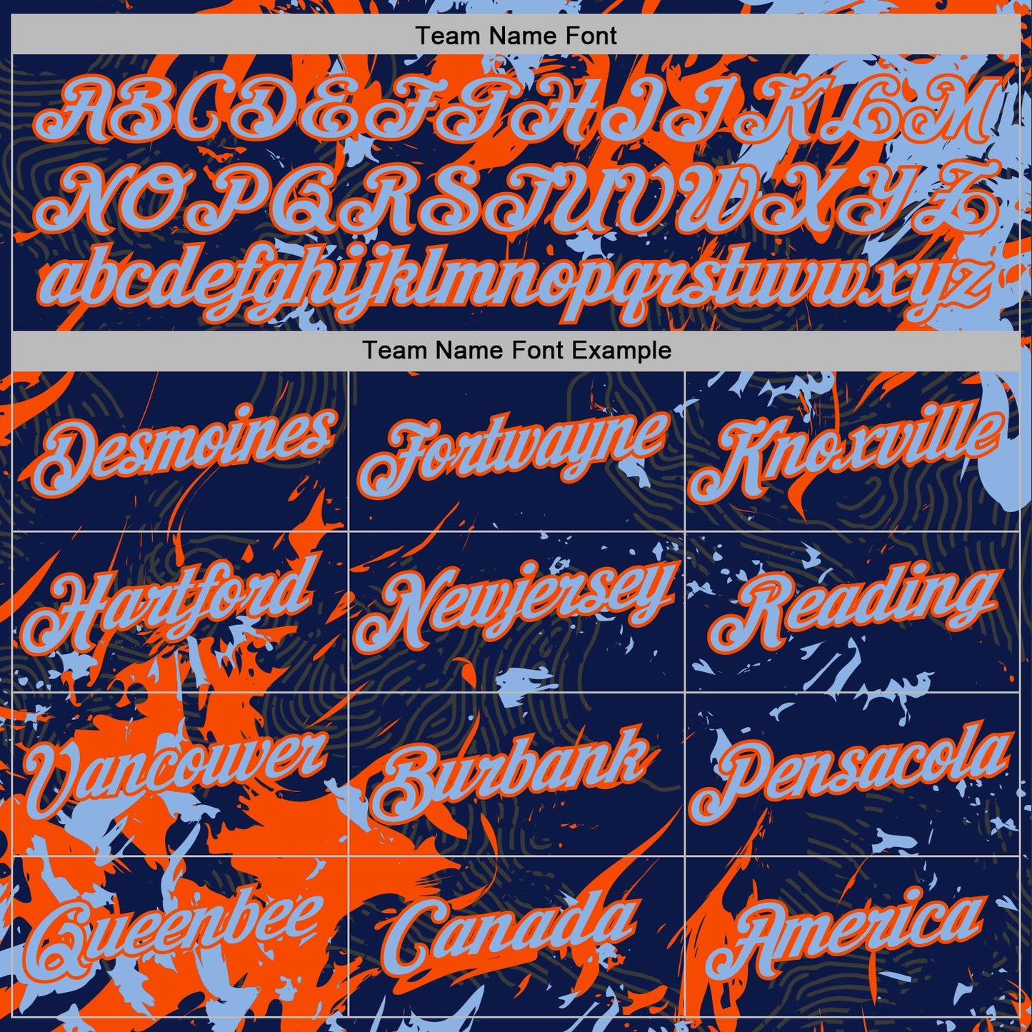 Custom Stitched Navy Light Blue-Orange Splash Sports Pullover Sweatshirt Hoodie view 5