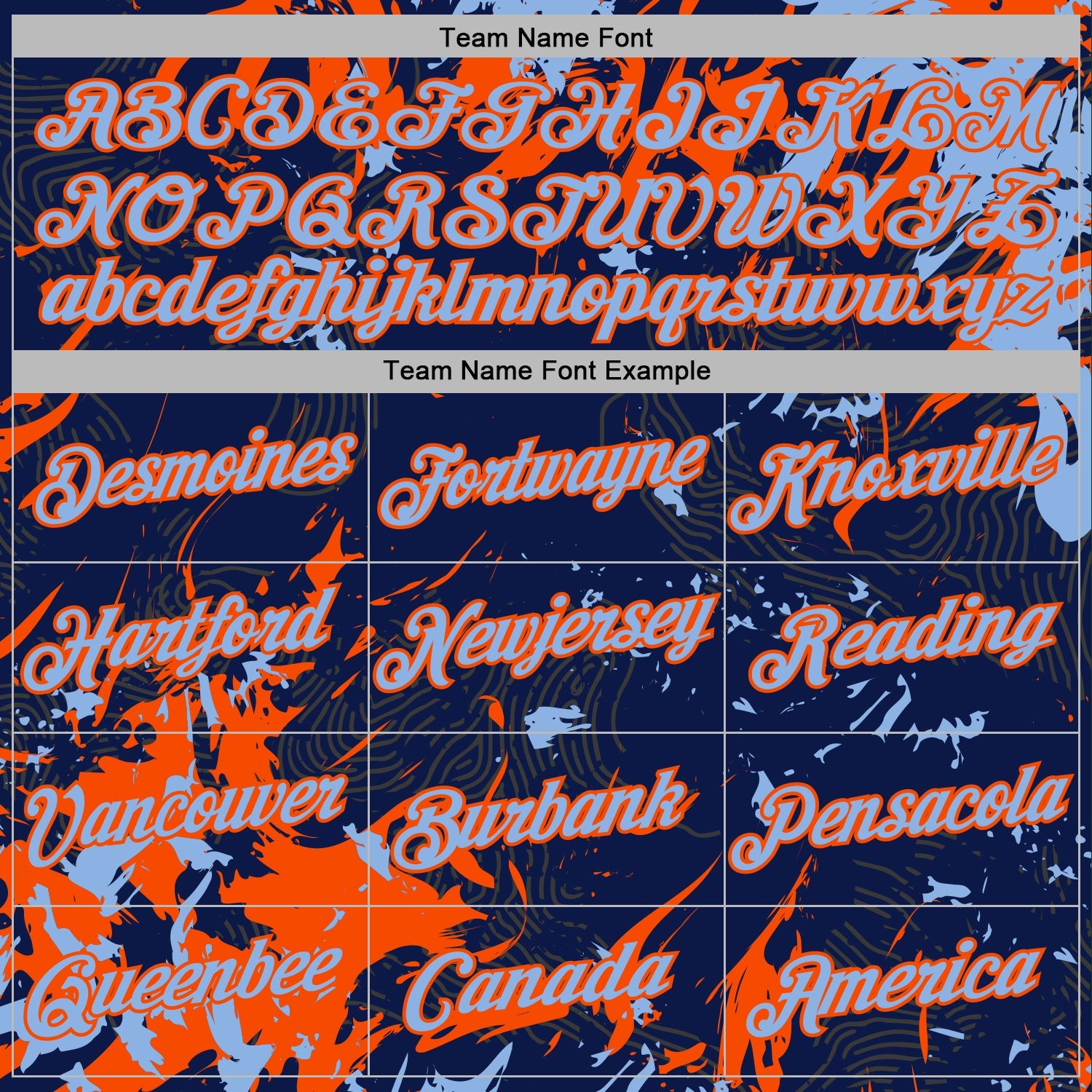 Custom Stitched Navy Light Blue-Orange Splash Sports Pullover Sweatshirt Hoodie view 5