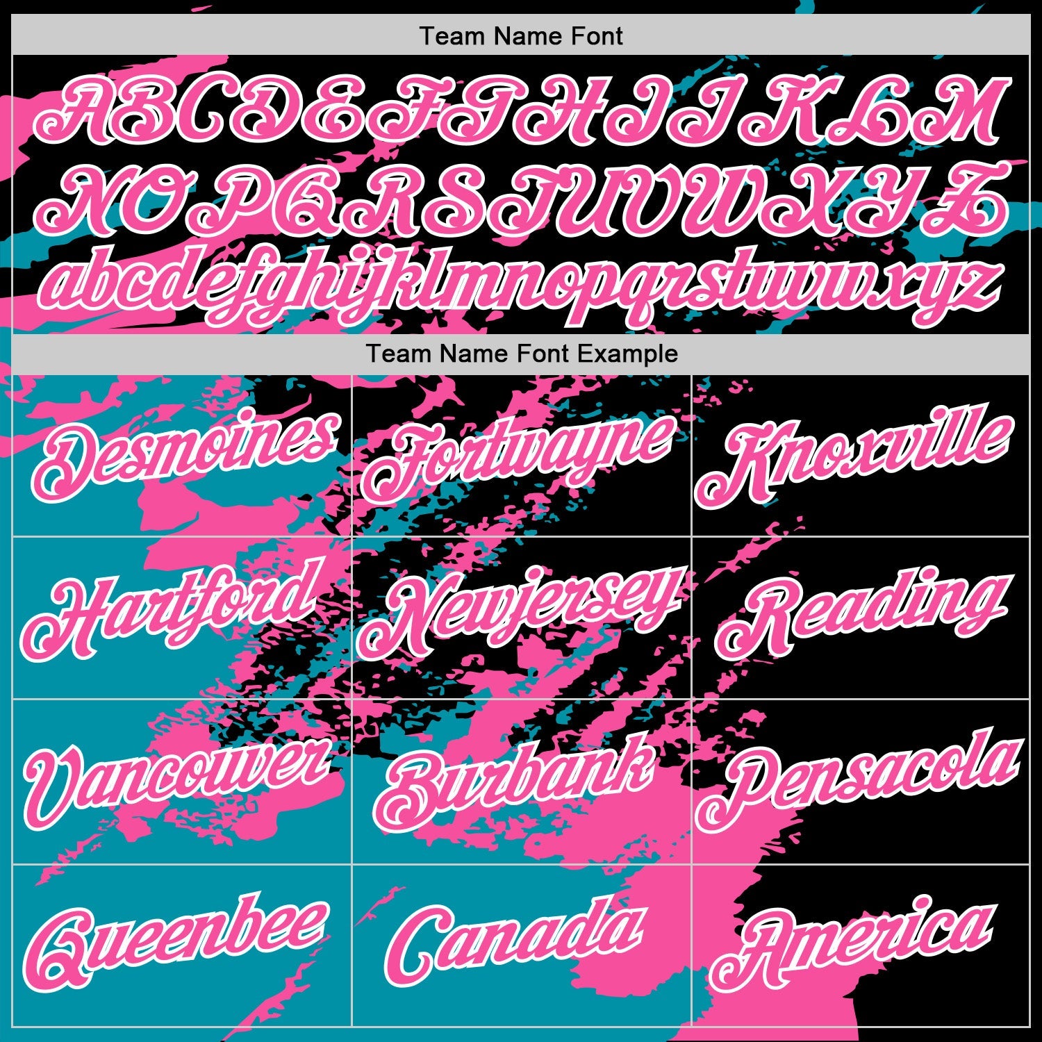 Custom Stitched Black Pink Teal-White 3D Pattern Design Abstract Fragment Art Splash Sports Pullover Sweatshirt Hoodie view 3