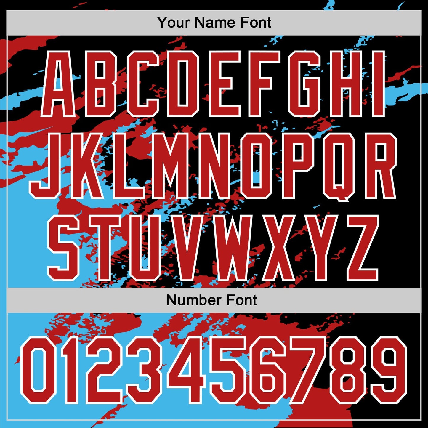 Custom Stitched Black Red Sky Blue-White 3D Pattern Design Abstract Fragment Art Splash Sports Pullover Sweatshirt Hoodie view 4