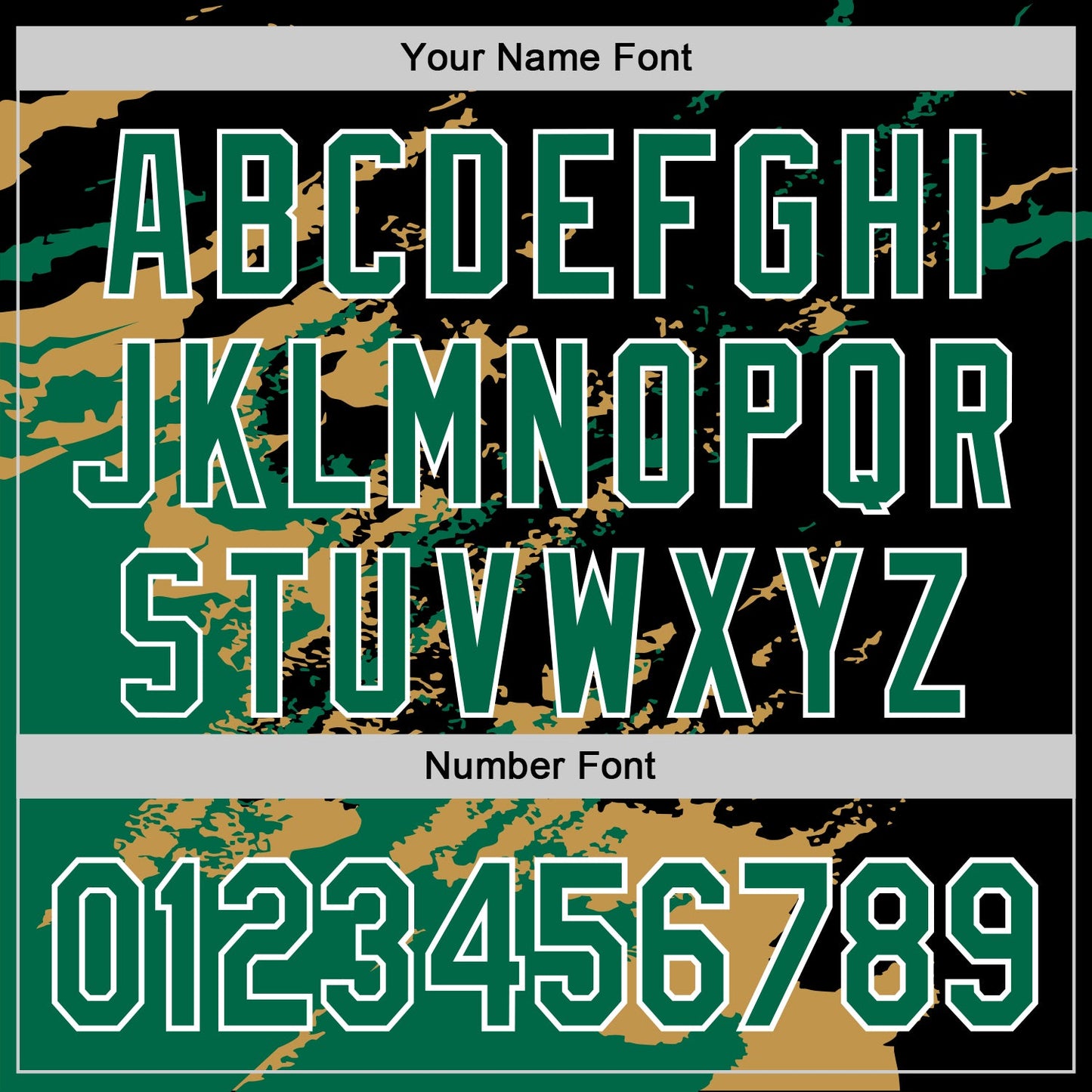 Custom Stitched Black Kelly Green Old Gold-White 3D Pattern Design Abstract Fragment Art Splash Sports Pullover Sweatshirt Hoodie view 4
