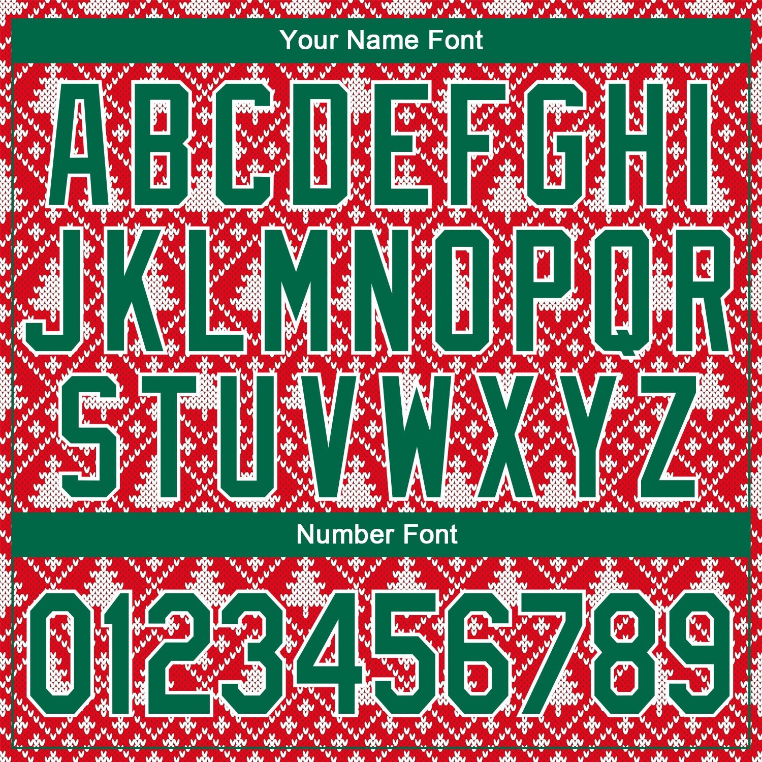 Custom Stitched Red Kelly Green-White 3D Christmas Trees Sports Pullover Sweatshirt Hoodie view 4
