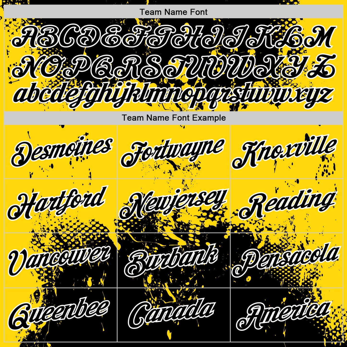 Custom Stitched Black Yellow-White 3D Pattern Design Abstract Splatter Grunge Art Sports Pullover Sweatshirt Hoodie view 3