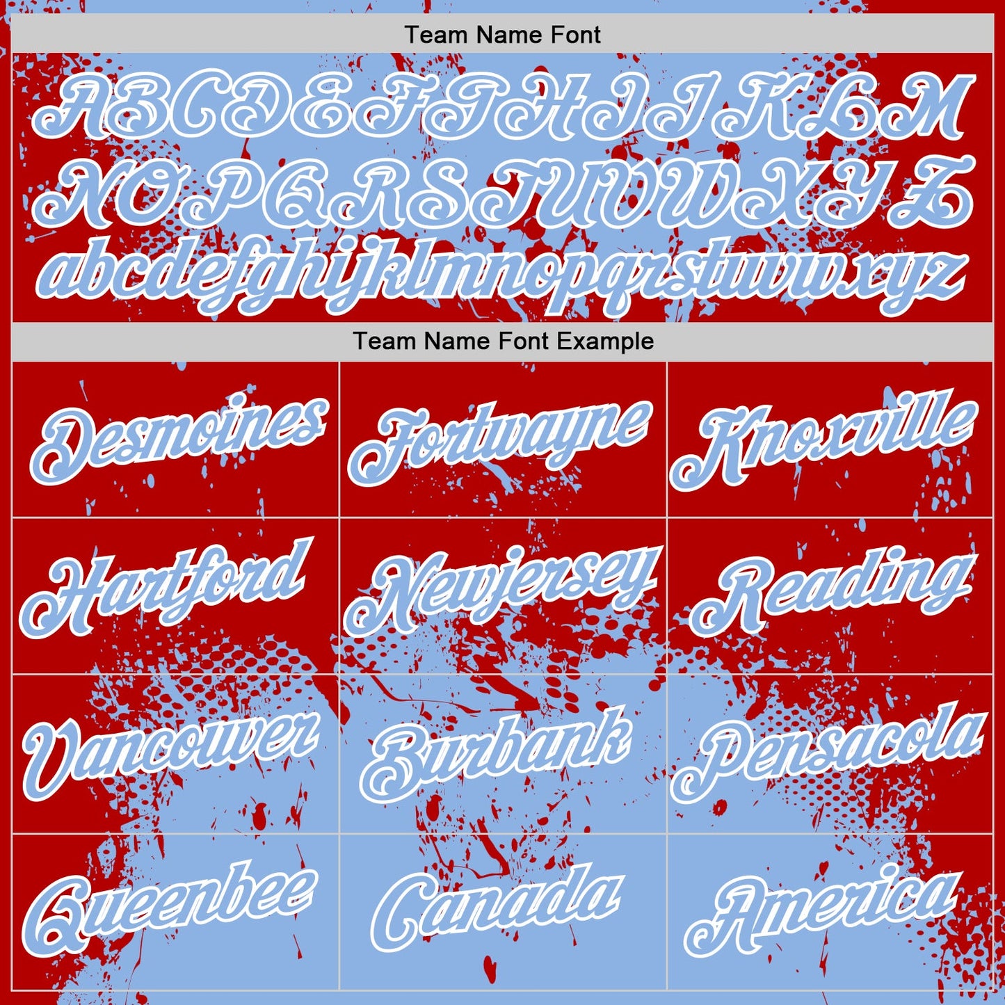 Custom Stitched Light Blue Red-White 3D Pattern Design Abstract Splatter Grunge Art Sports Pullover Sweatshirt Hoodie view 3