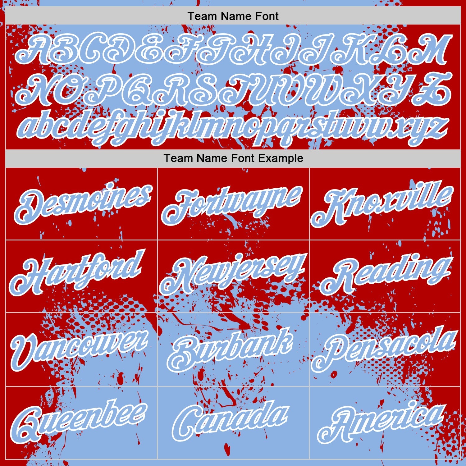 Custom Stitched Light Blue Red-White 3D Pattern Design Abstract Splatter Grunge Art Sports Pullover Sweatshirt Hoodie view 3