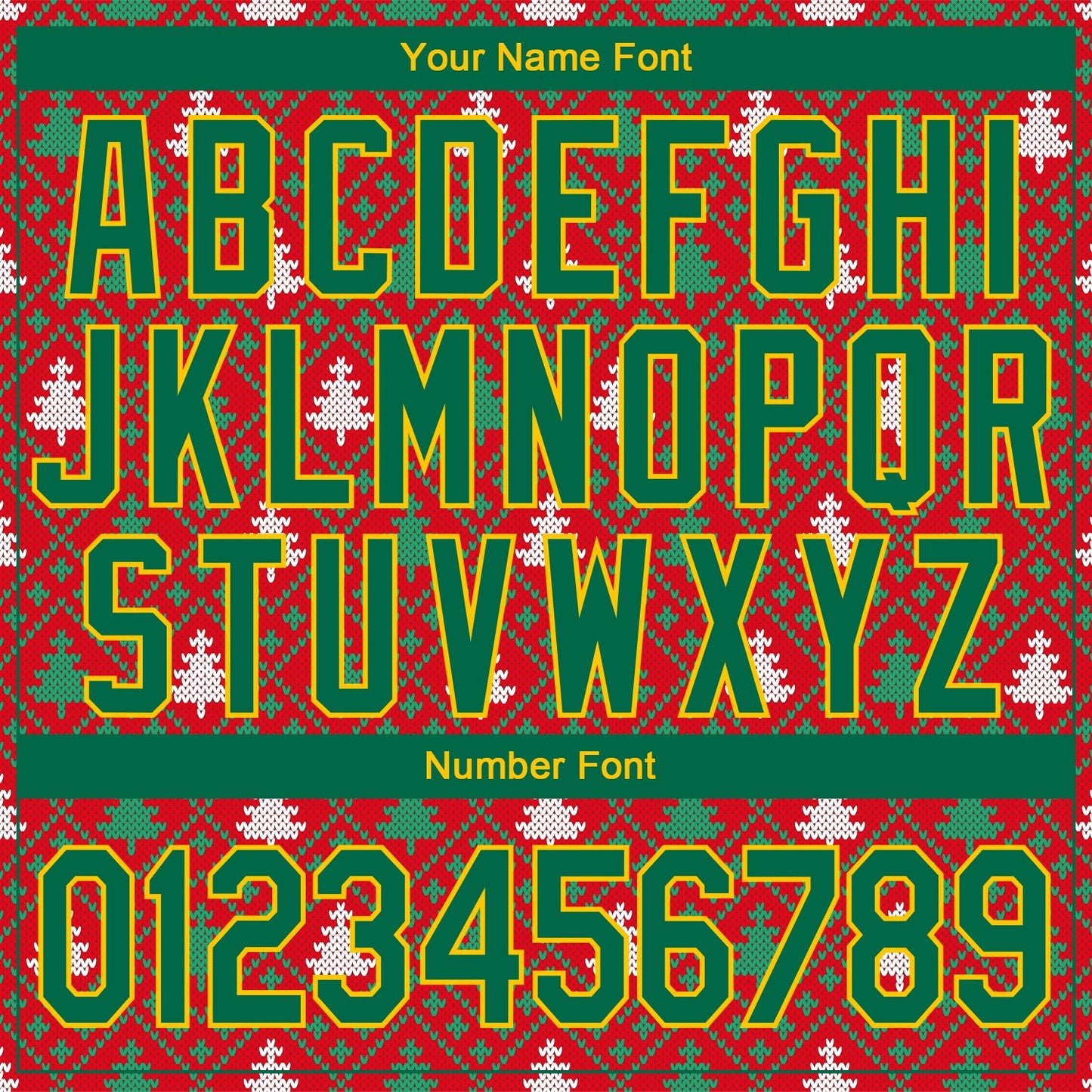 Custom Stitched Red Kelly Green-Gold 3D Christmas Reindeers Sports Pullover Sweatshirt Hoodie view 5