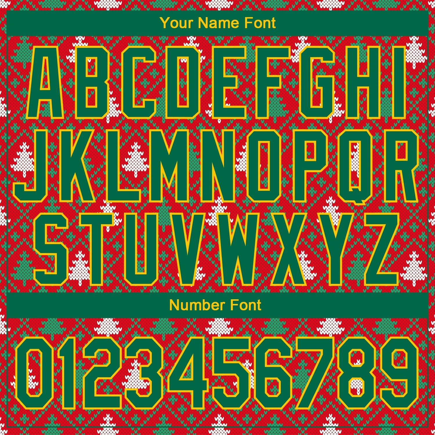 Custom Stitched Red Kelly Green-Gold 3D Christmas Reindeers Sports Pullover Sweatshirt Hoodie view 5