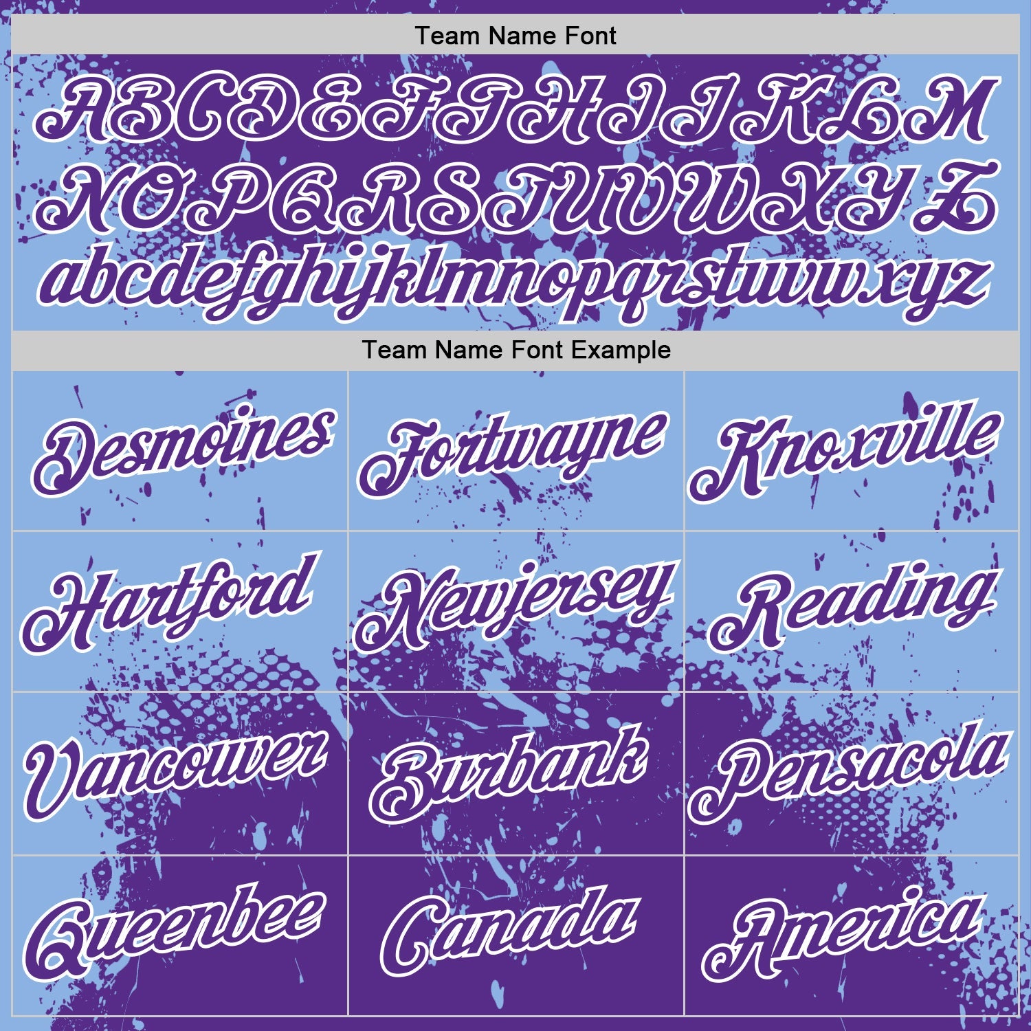 Custom Stitched Purple Light Blue-White 3D Pattern Design Abstract Splatter Grunge Art Sports Pullover Sweatshirt Hoodie view 3