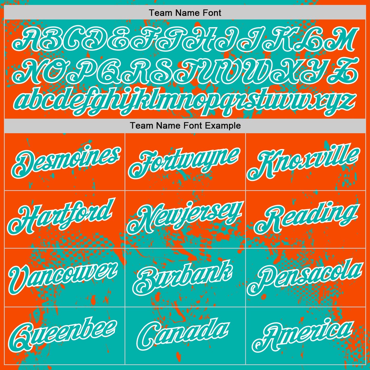 Custom Stitched Aqua Orange-White 3D Pattern Design Abstract Splatter Grunge Art Sports Pullover Sweatshirt Hoodie view 3