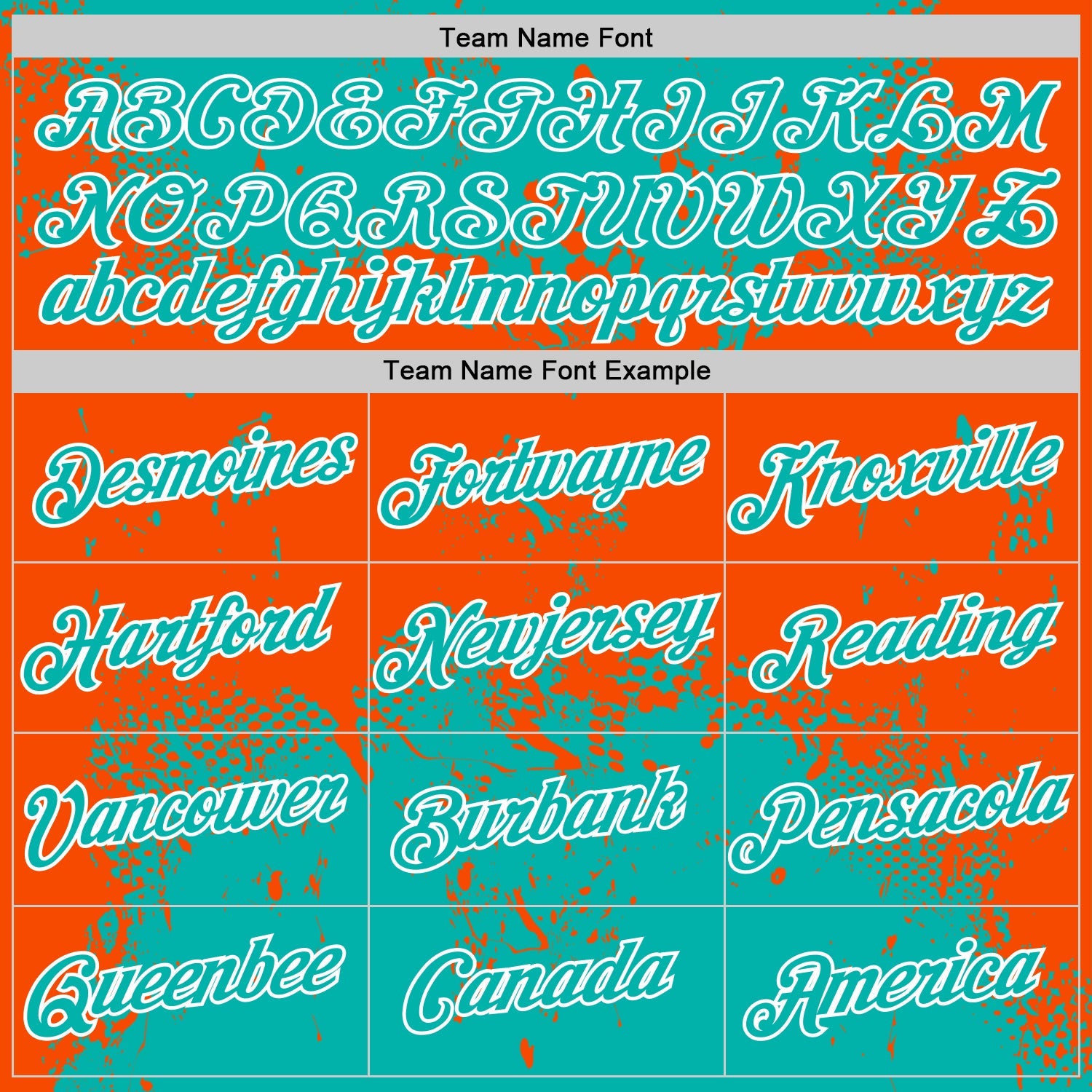 Custom Stitched Aqua Orange-White 3D Pattern Design Abstract Splatter Grunge Art Sports Pullover Sweatshirt Hoodie view 3