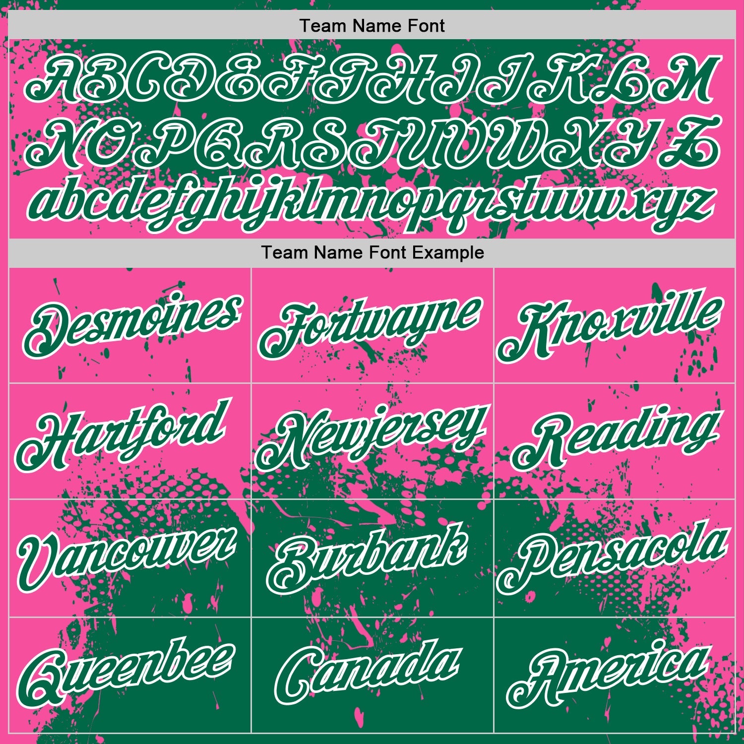 Custom Stitched Kelly Green Pink-White 3D Pattern Design Abstract Splatter Grunge Art Sports Pullover Sweatshirt Hoodie view 3