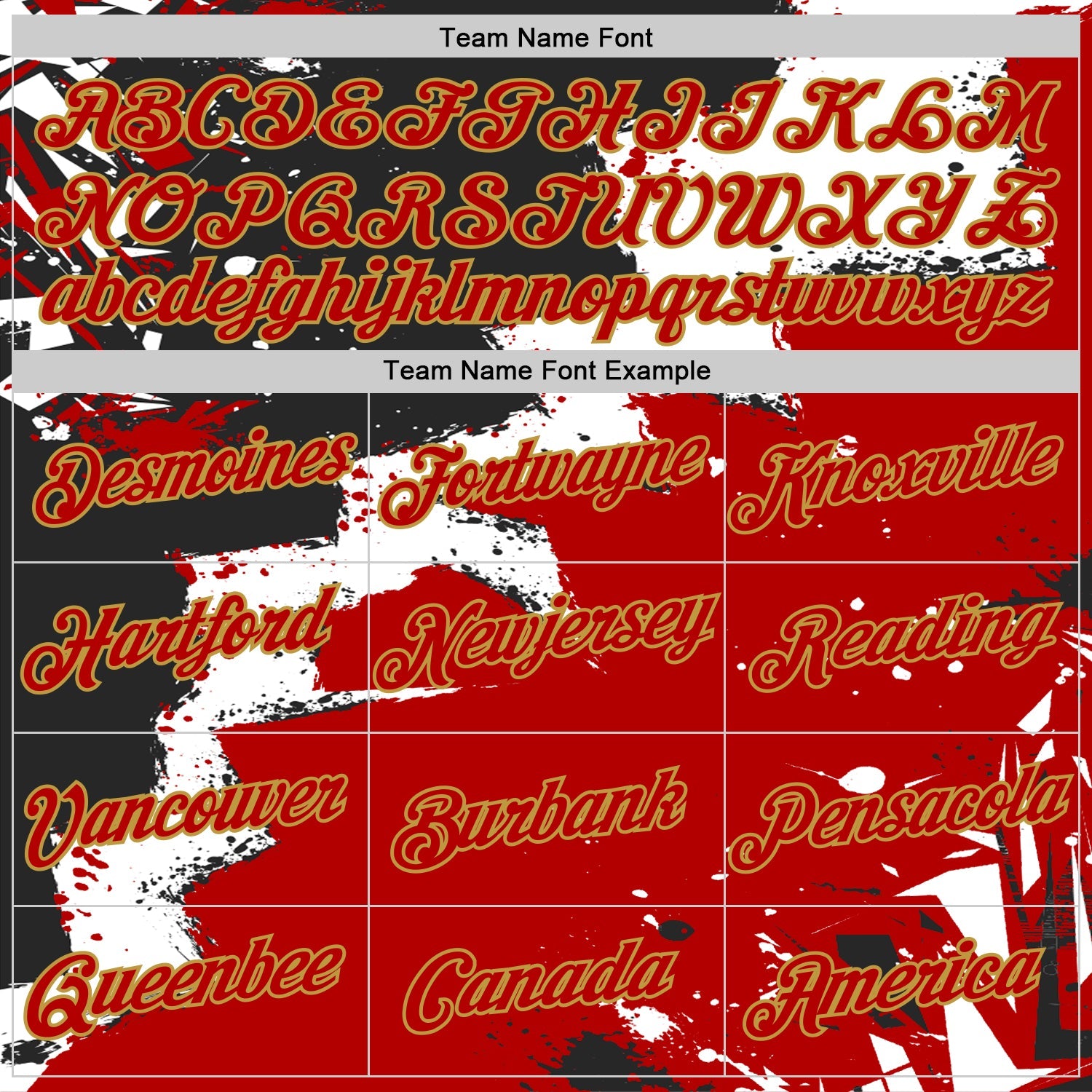 Custom Stitched Black Red Old Gold-White 3D Pattern Design Splash Torn Paper Style Sports Pullover Sweatshirt Hoodie view 3