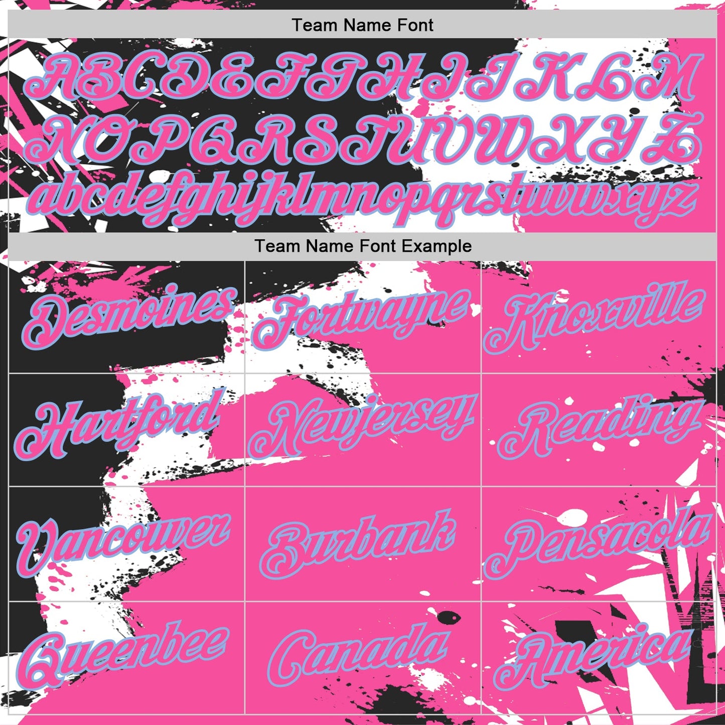 Custom Stitched Black Pink Light Blue-White 3D Pattern Design Splash Torn Paper Style Sports Pullover Sweatshirt Hoodie view 3