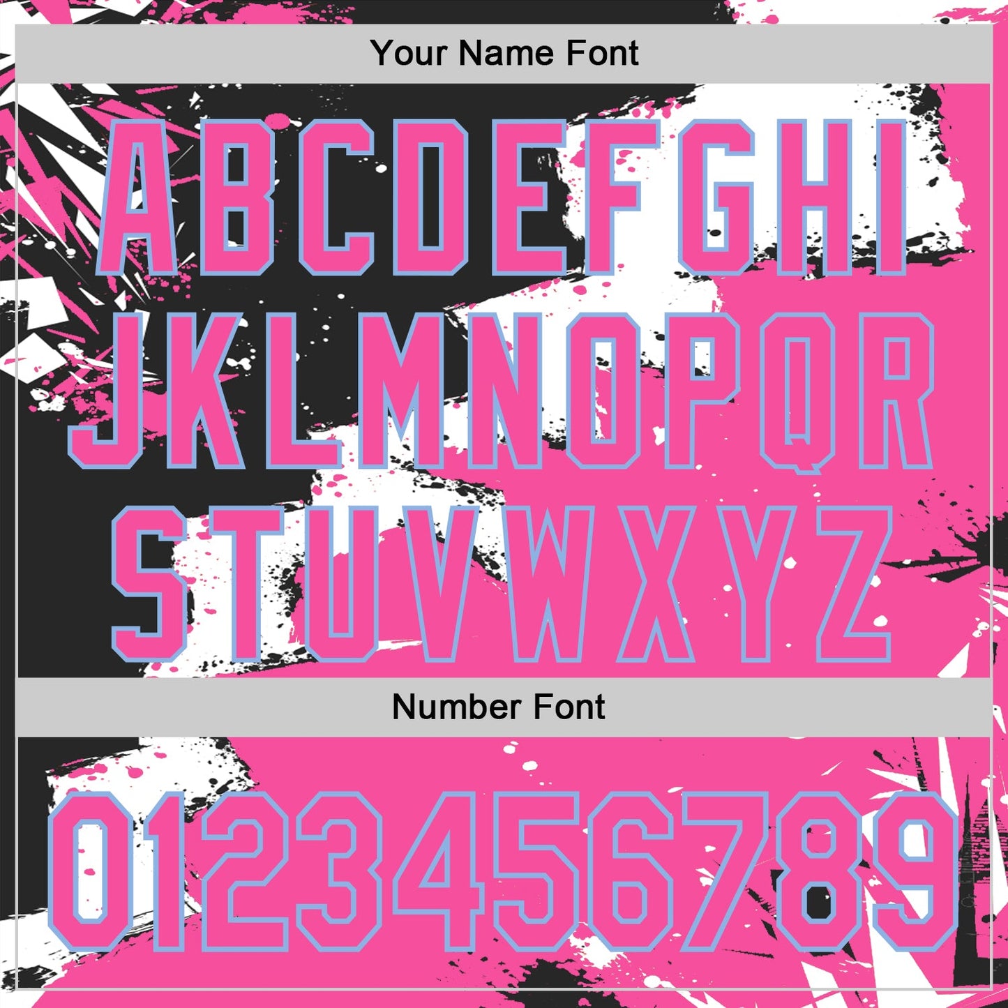 Custom Stitched Black Pink Light Blue-White 3D Pattern Design Splash Torn Paper Style Sports Pullover Sweatshirt Hoodie view 4
