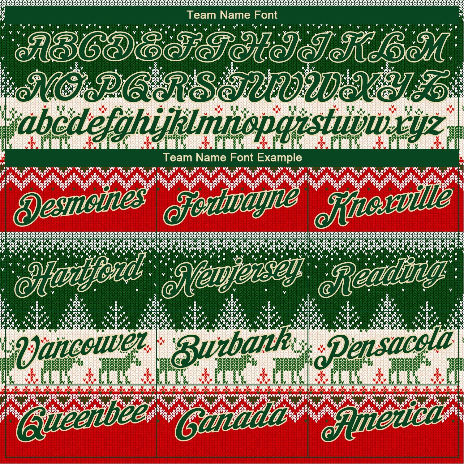 Custom Stitched Red Green-Cream 3D Christmas Reindeers Sports Pullover Sweatshirt Hoodie view 4