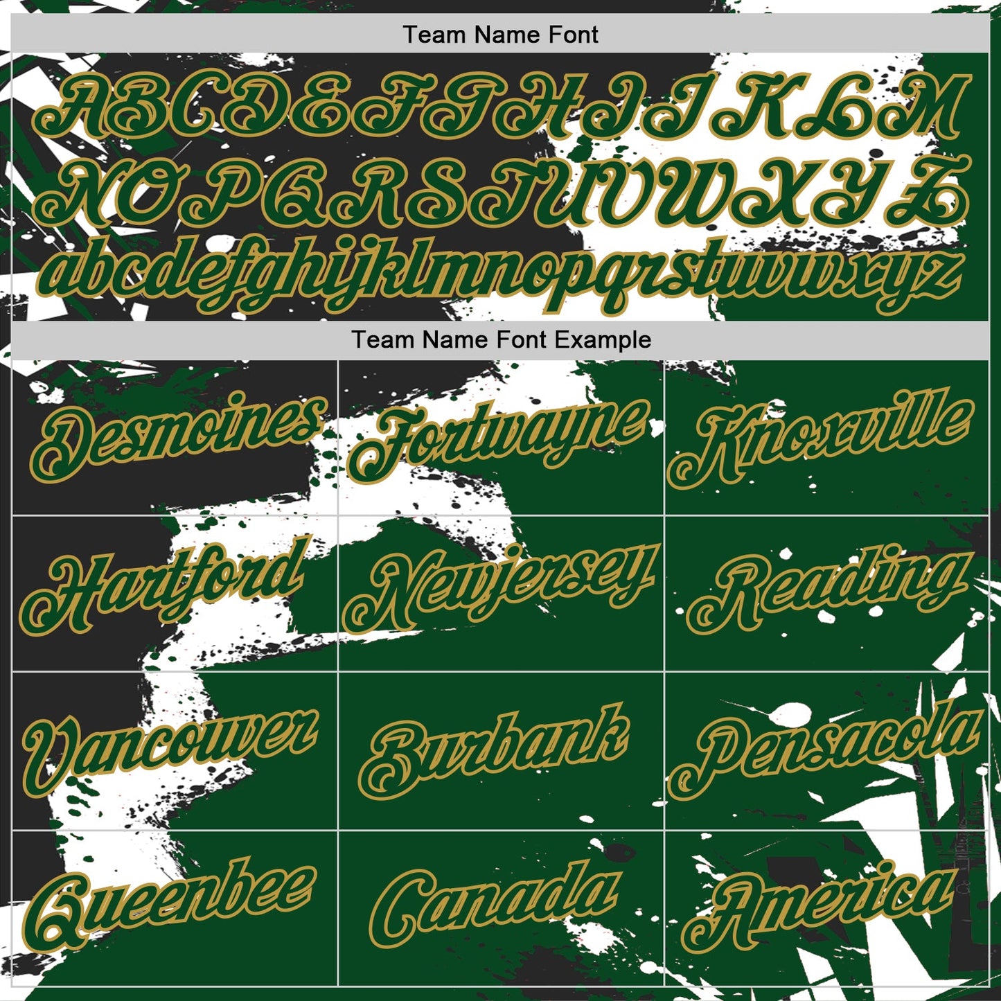 Custom Stitched Black Green Old Gold-White 3D Pattern Design Splash Torn Paper Style Sports Pullover Sweatshirt Hoodie view 3