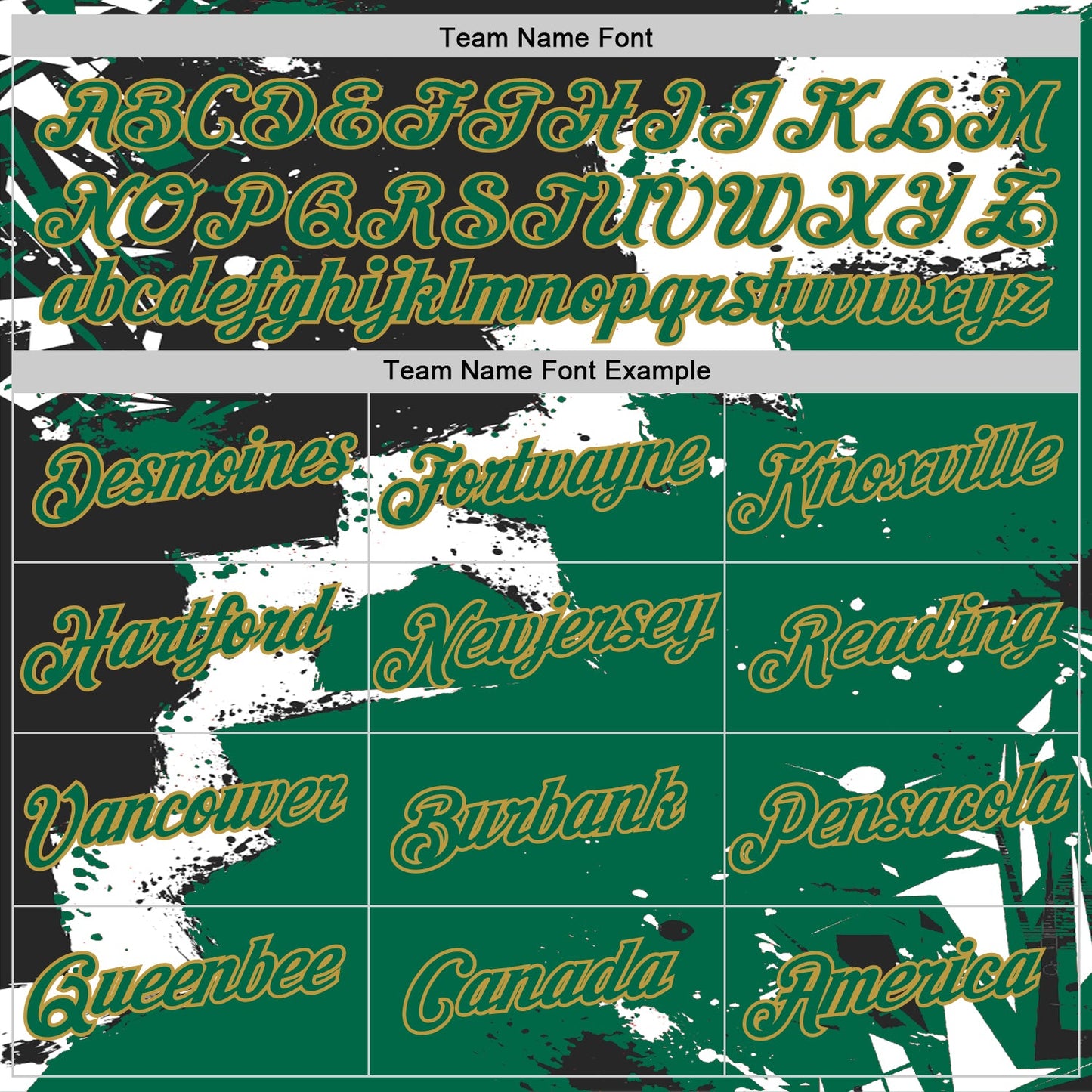 Custom Stitched Black Kelly Green Old Gold-White 3D Pattern Design Splash Torn Paper Style Sports Pullover Sweatshirt Hoodie view 3