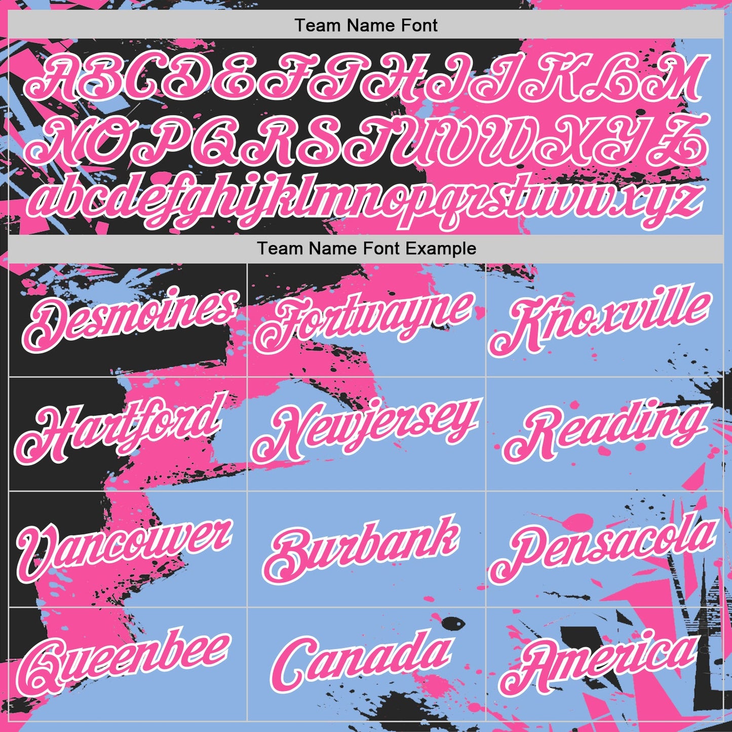 Custom Stitched Black Pink Light Blue-White 3D Pattern Design Splash Torn Paper Style Sports Pullover Sweatshirt Hoodie view 3