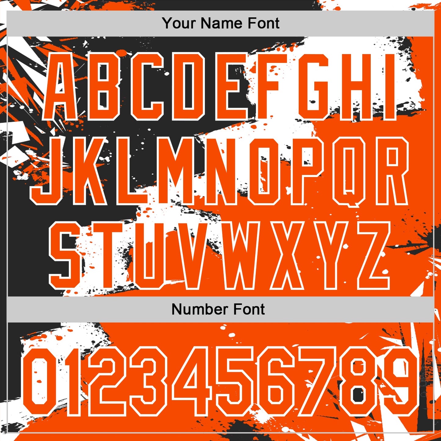 Custom Stitched Black Orange-White 3D Pattern Design Splash Torn Paper Style Sports Pullover Sweatshirt Hoodie view 4