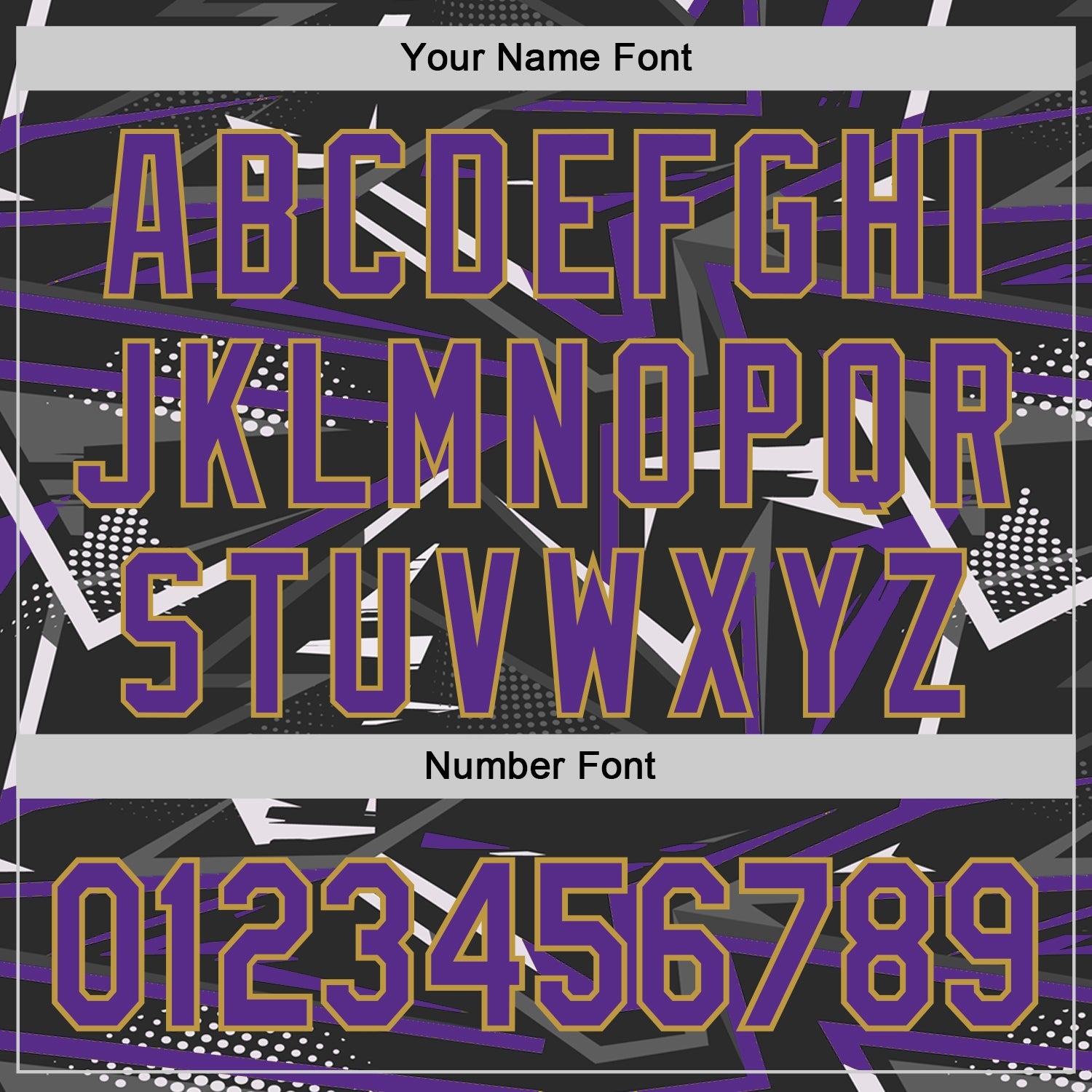 Custom Stitched Black Purple Old Gold-White 3D Pattern Design Line Sports Pullover Sweatshirt Hoodie view 4