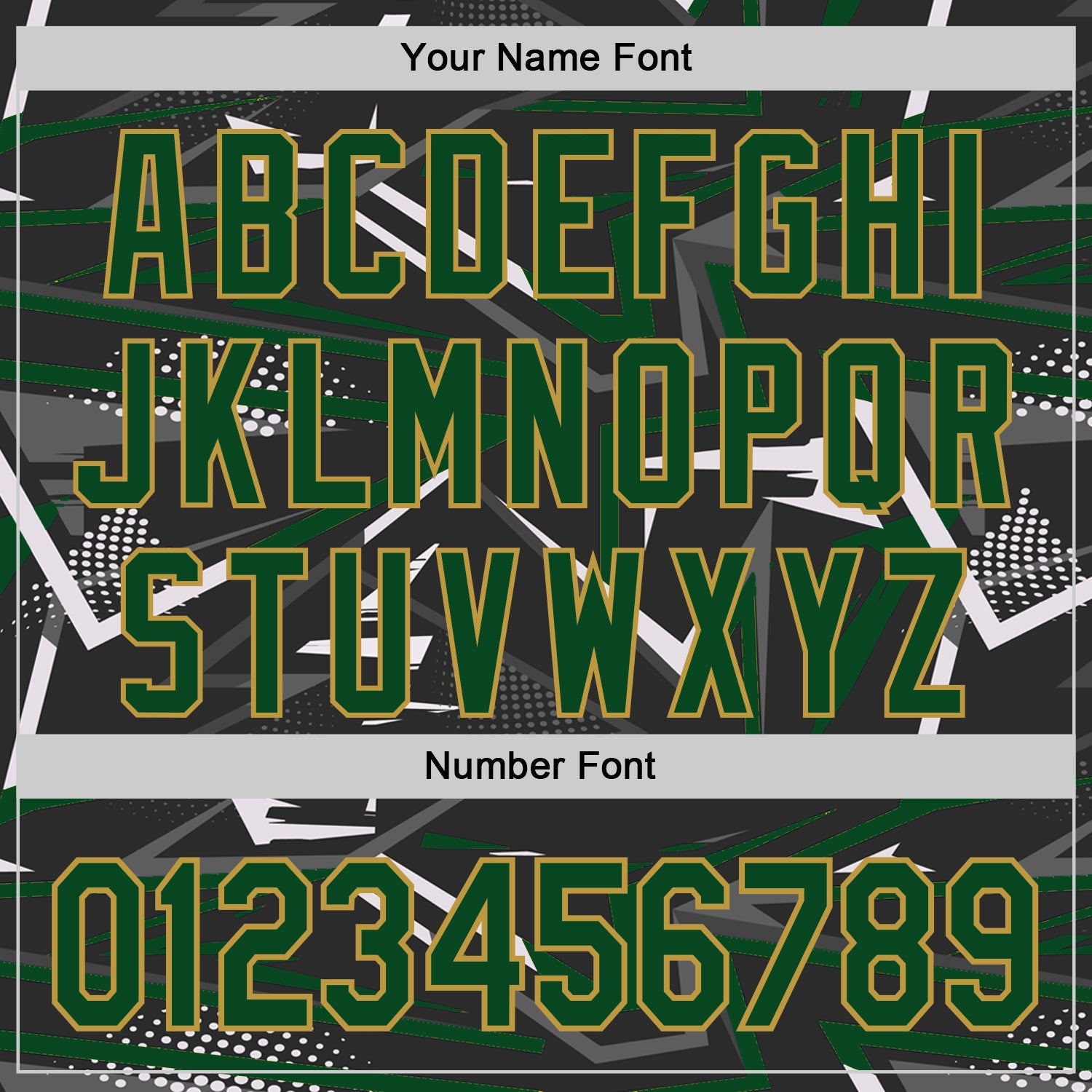 Custom Stitched Black Green Old Gold-White 3D Pattern Design Line Sports Pullover Sweatshirt Hoodie view 4