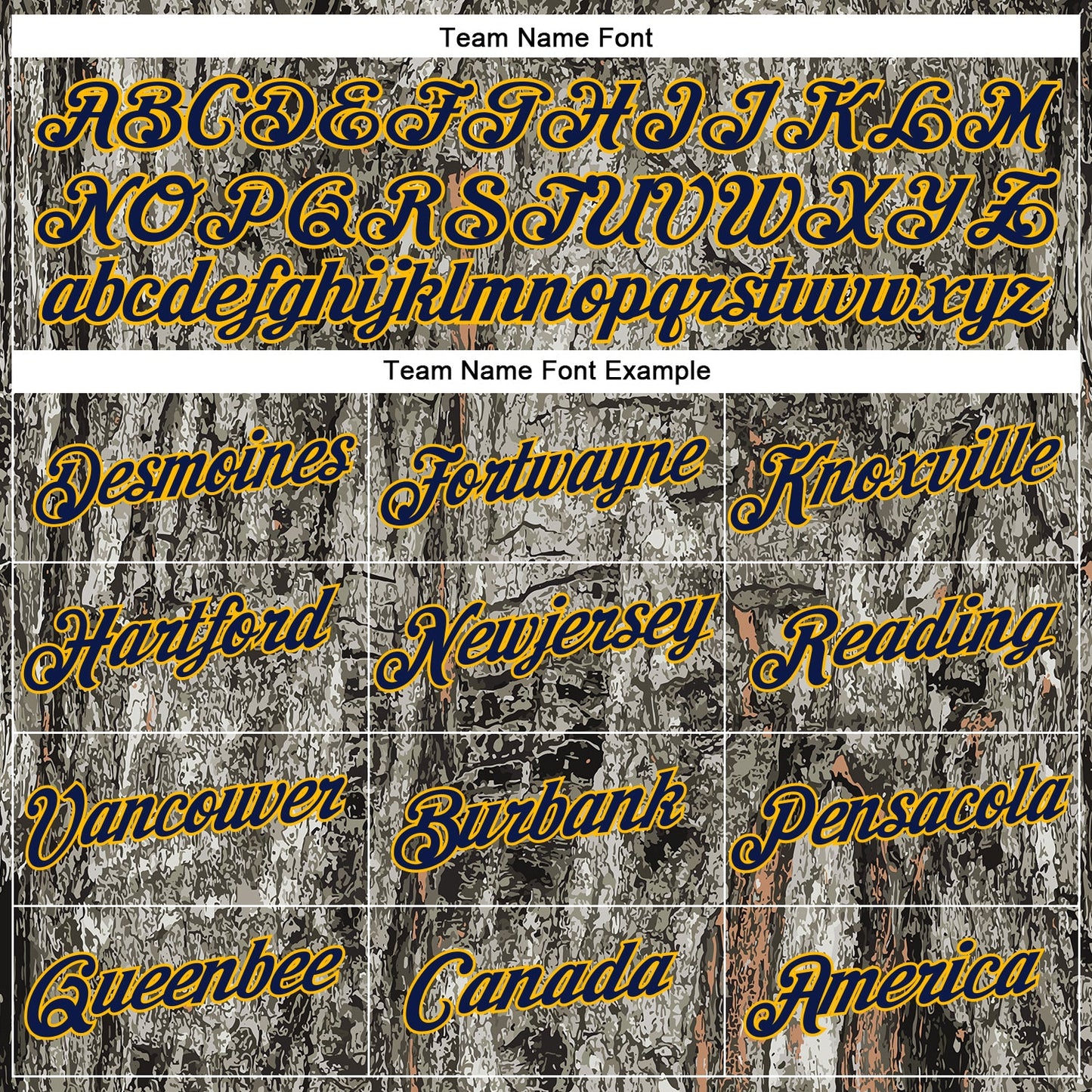 Custom Stitched Gray Navy-Gold 3D Pattern Design Tree Camo Hunting Sports Pullover Sweatshirt Hoodie view 3