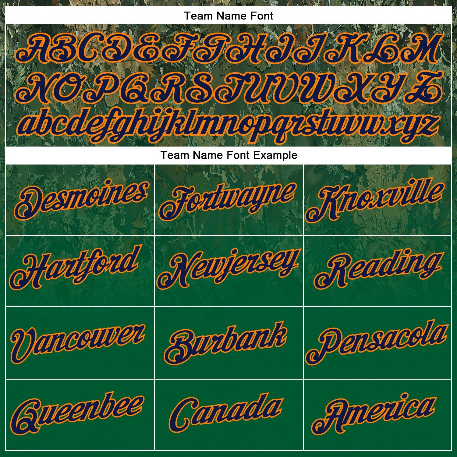 Custom Stitched Green Navy-Bay Orange 3D Pattern Design Tree Camo Gradient Hunting Sports Pullover Sweatshirt Hoodie view 3