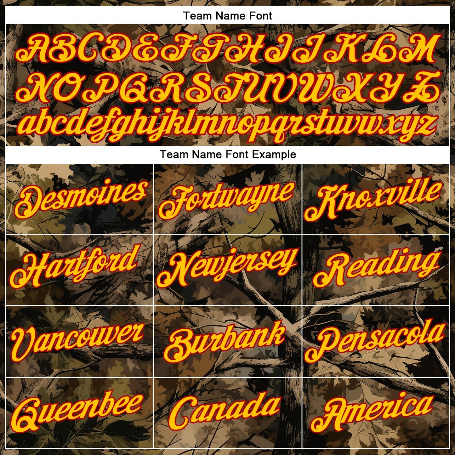 Custom Stitched Black Yellow-Red 3D Pattern Design Tree Camo Hunting Sports Pullover Sweatshirt Hoodie view 3