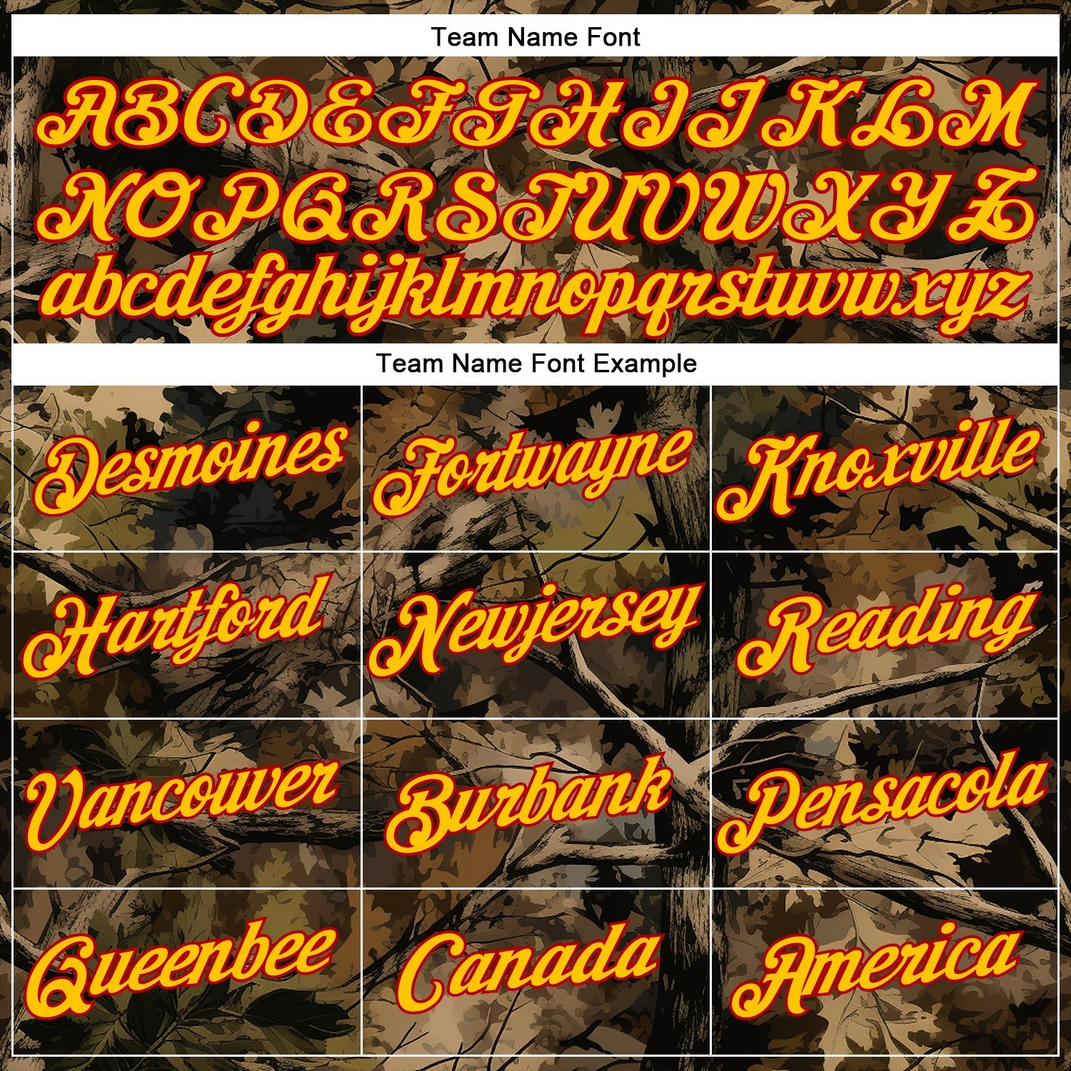 Custom Stitched Black Yellow-Red 3D Pattern Design Tree Camo Hunting Sports Pullover Sweatshirt Hoodie view 3