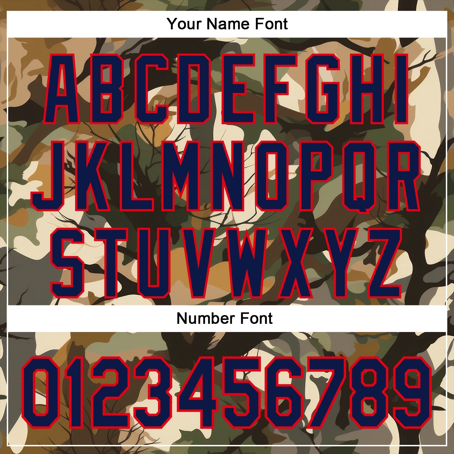 Custom Stitched Old Gold Navy-Fire Red 3D Pattern Design Tree Camo Hunting Sports Pullover Sweatshirt Hoodie view 4