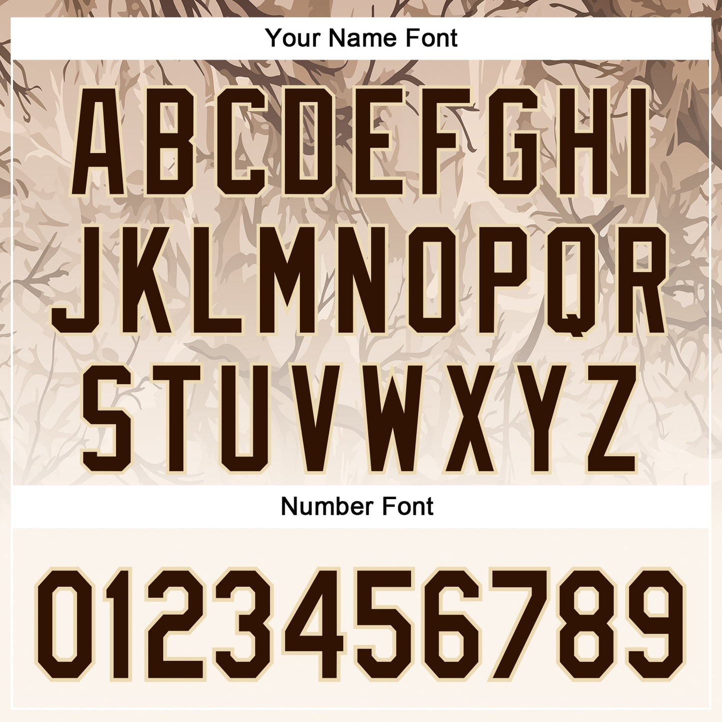 Custom Stitched Cream Brown-Cream 3D Pattern Design Tree Camo Gradient Hunting Sports Pullover Sweatshirt Hoodie view 4