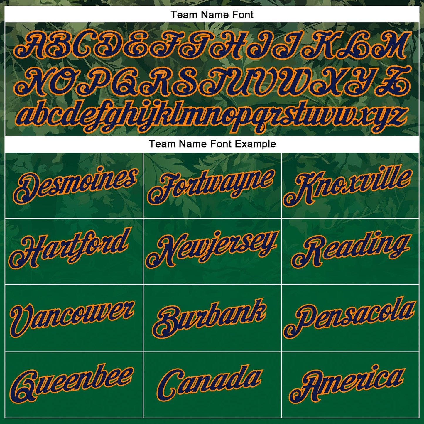 Custom Stitched Green Navy-Bay Orange 3D Pattern Design Tree Camo Gradient Hunting Sports Pullover Sweatshirt Hoodie view 3