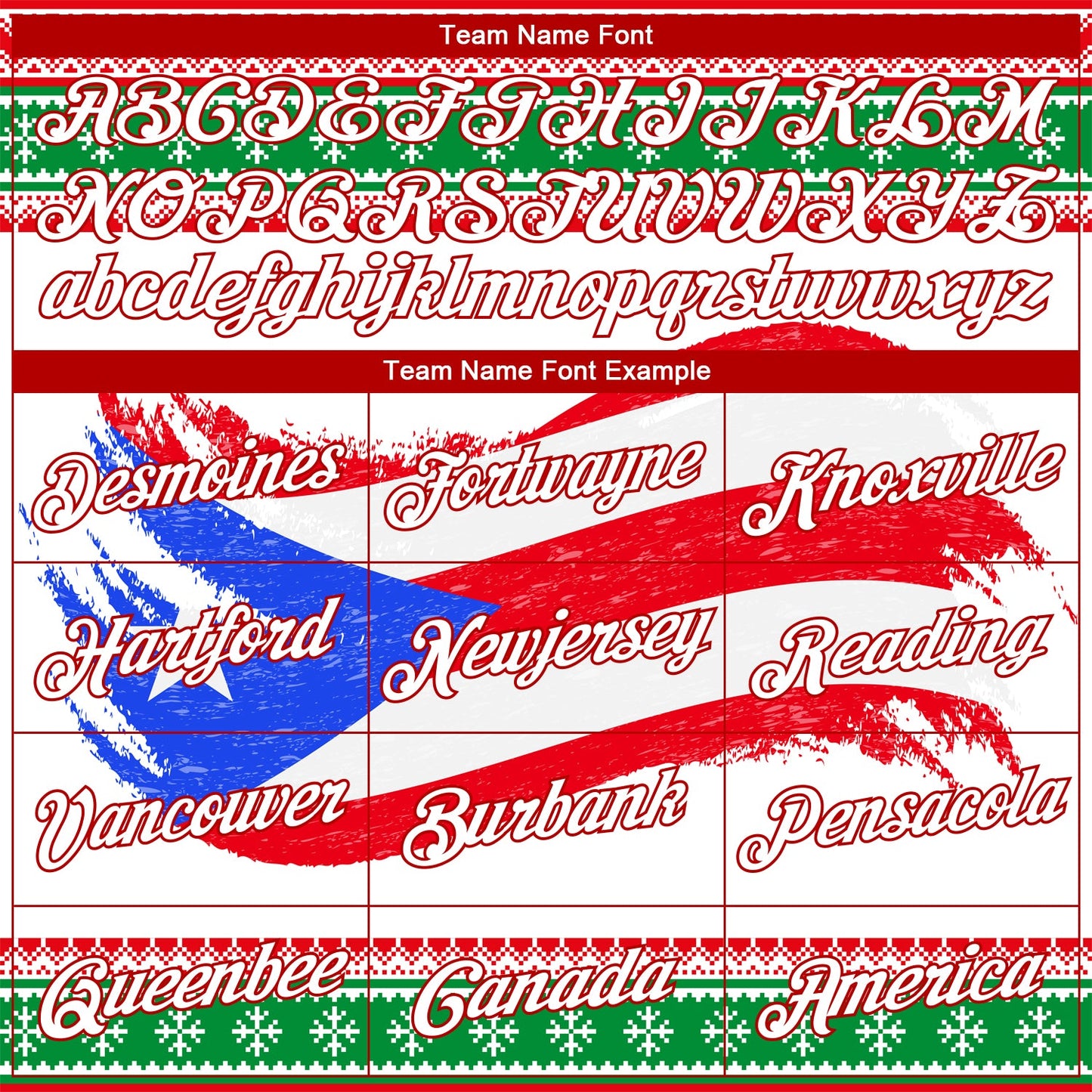 Custom Stitched Red White-Kelly Green 3D Puerto Rican Flag Sports Pullover Sweatshirt Hoodie view 3