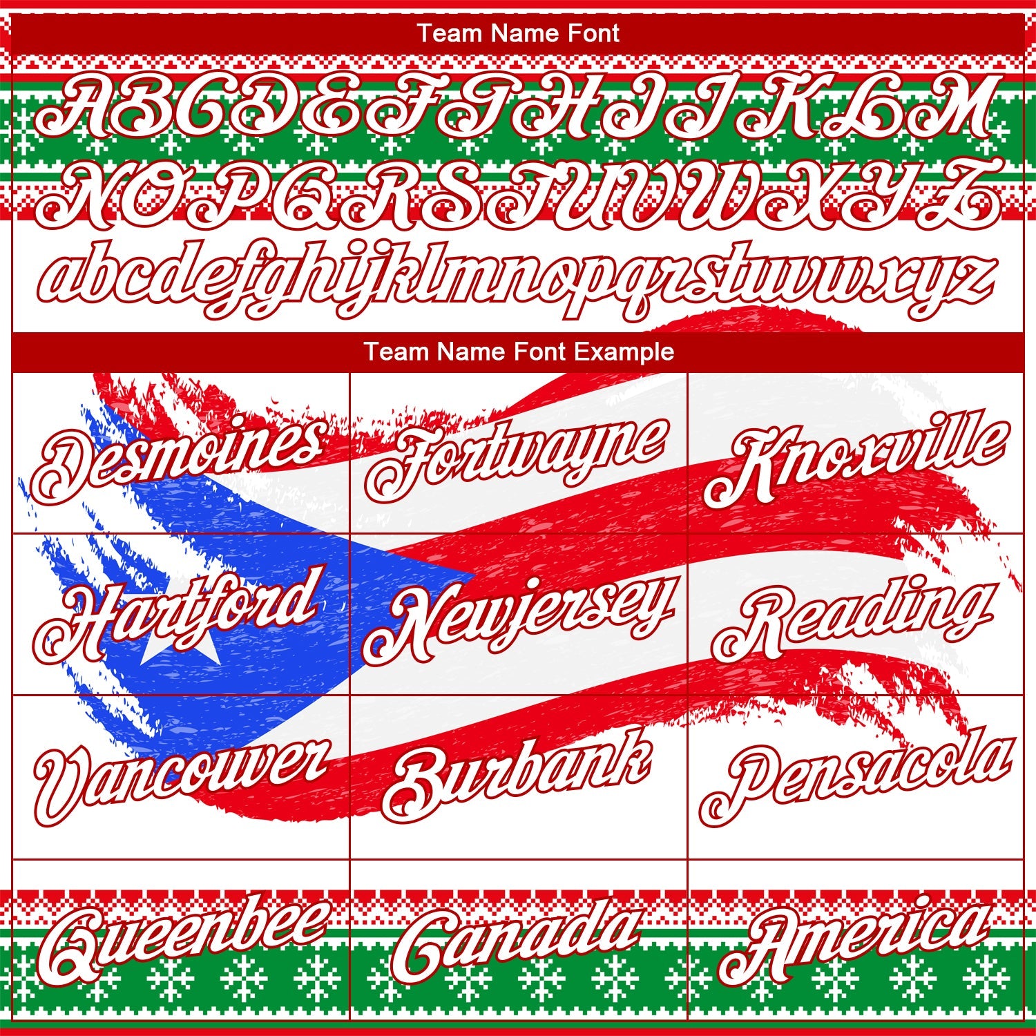 Custom Stitched Red White-Kelly Green 3D Puerto Rican Flag Sports Pullover Sweatshirt Hoodie view 3