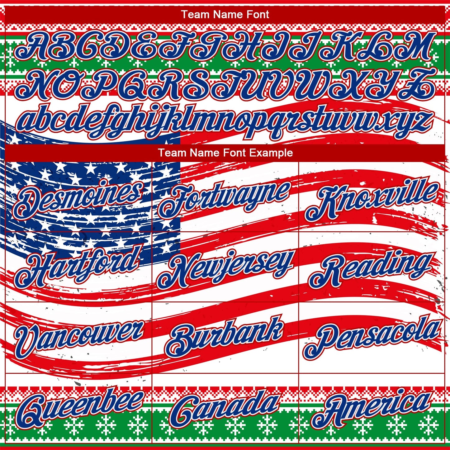 Custom Stitched Red Royal-Kelly Green 3D American Flag Sports Pullover Sweatshirt Hoodie view 3