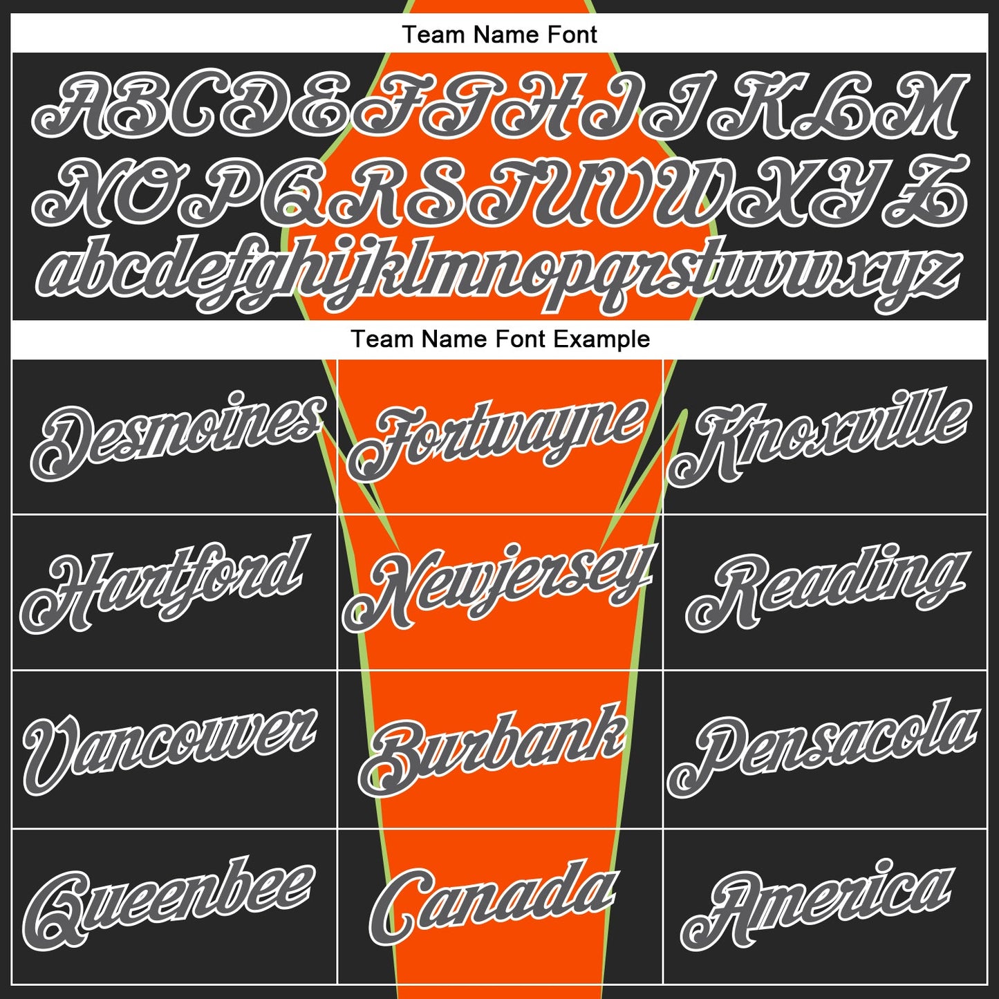 Custom Stitched Orange Steel Gray Black Green-White 3D Pattern Design Sportswear Pullover Sweatshirt Hoodie view 3