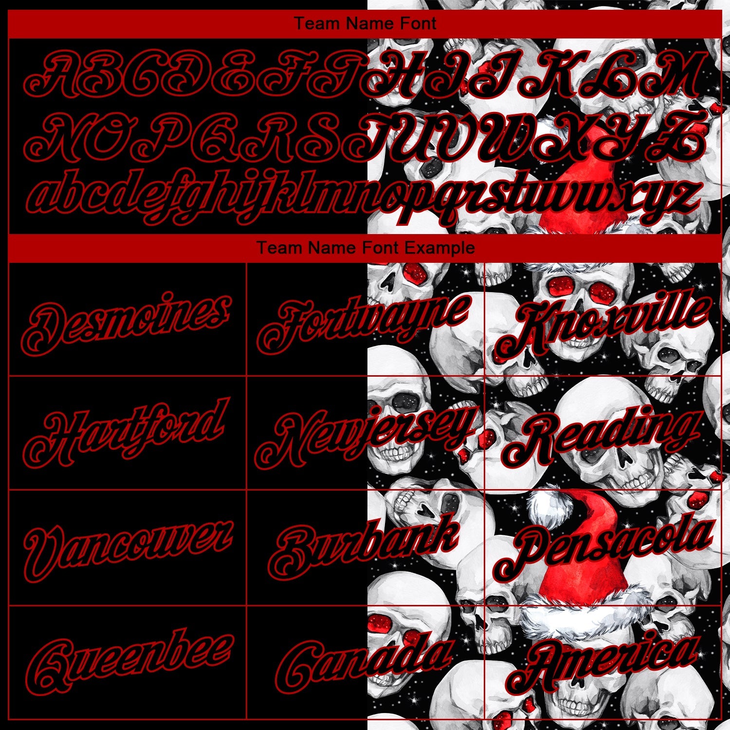 Custom Stitched White Black-Red 3D Skulls And Christmas Santa's Hat Sports Pullover Sweatshirt Hoodie view 3